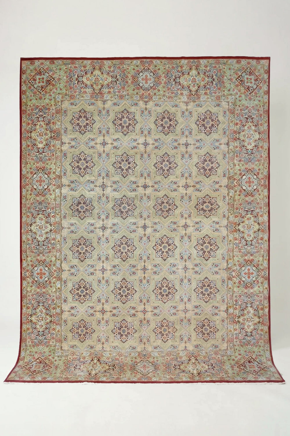 Vintage Persian Kerman Rug