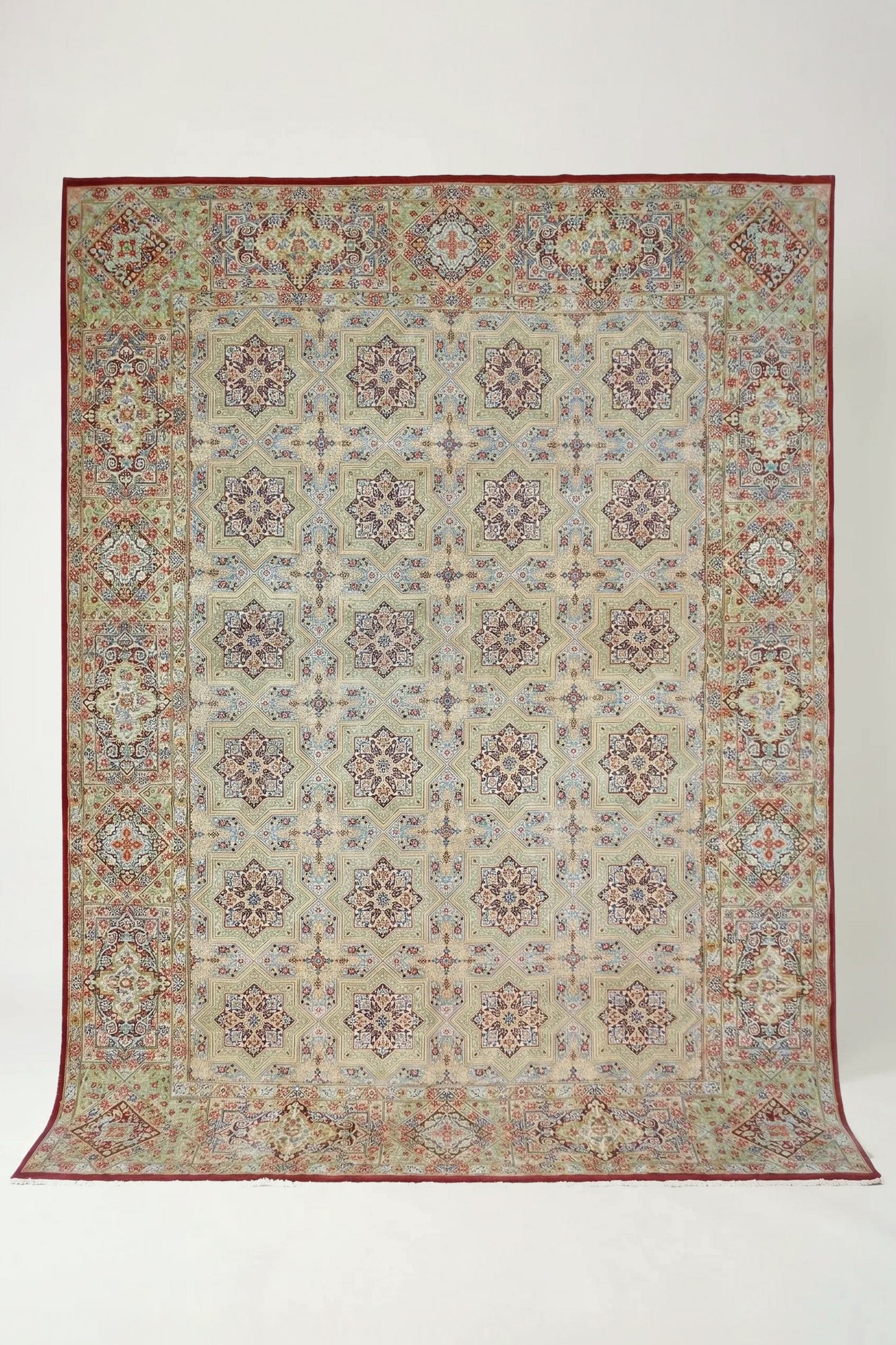Vintage Persian Kerman Rug