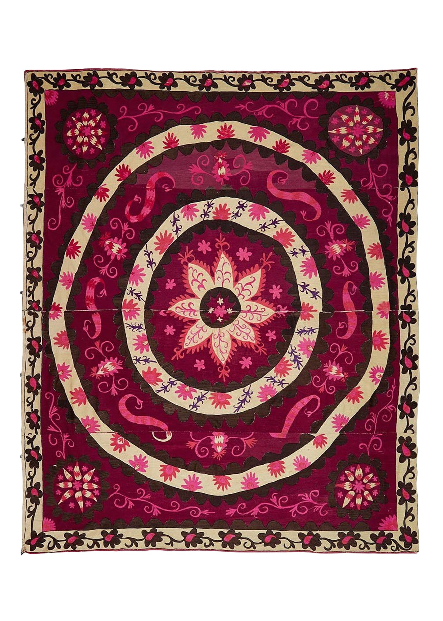 Vintage Silk Uzbek Suzani