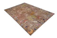 Transitional Kohi Rug - Hunting Scene