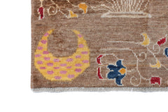 Transitional Kohi Rug - Hunting Scene