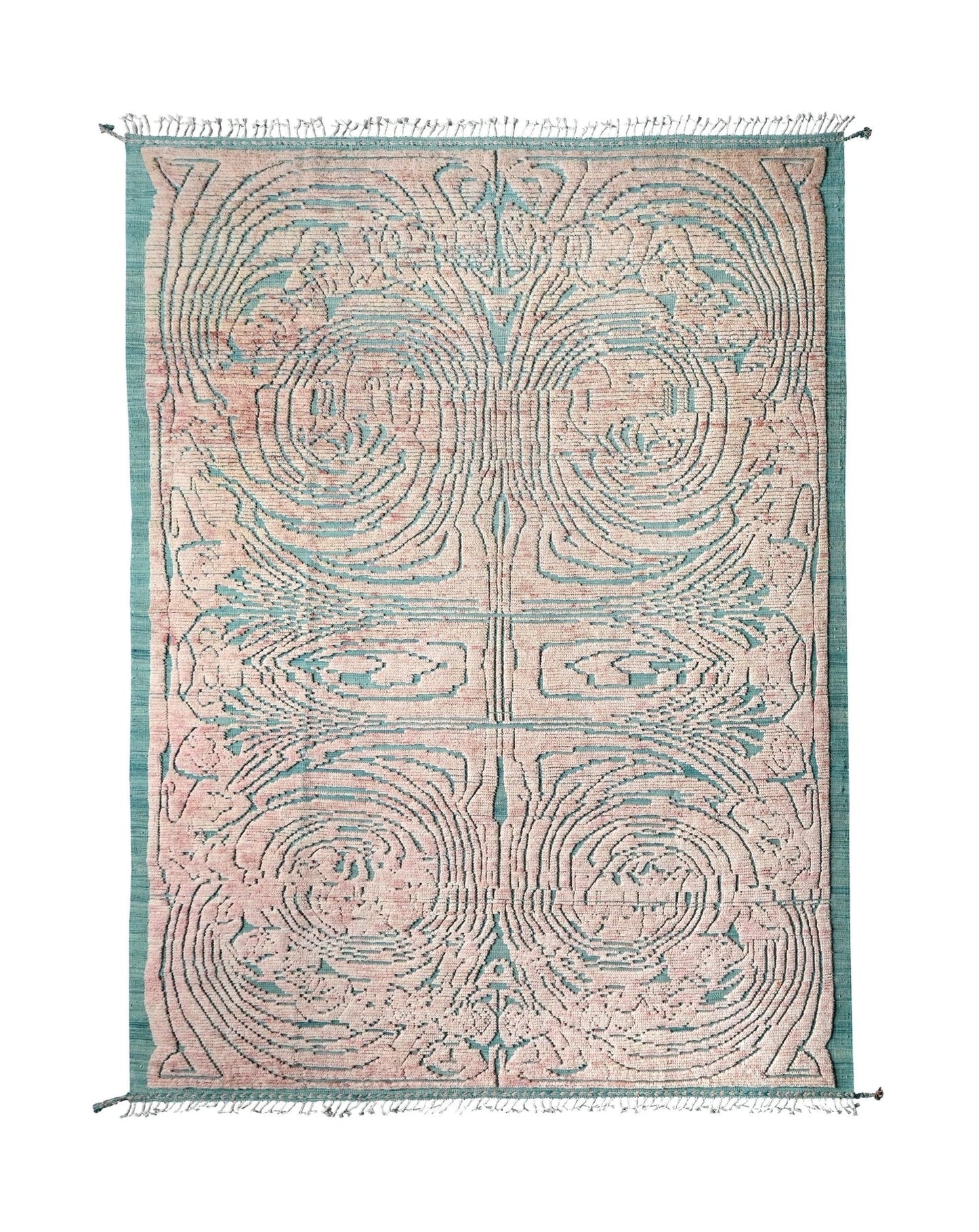 Handknotted Tribal Afghan Berber Rug | 322 x 232 cm | 10'5" x 7'6" - Najaf Rugs & Textile