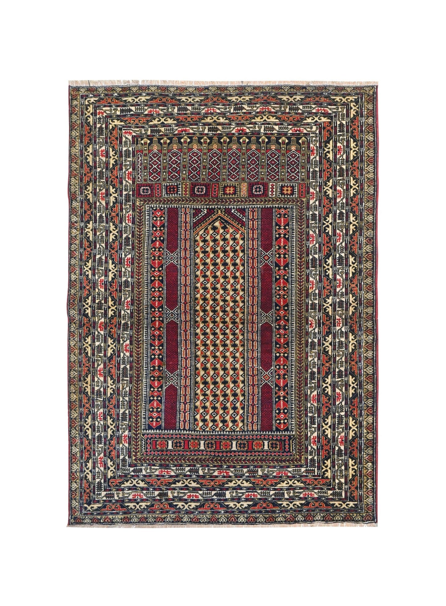 Vintage Afghan Baluch Rug