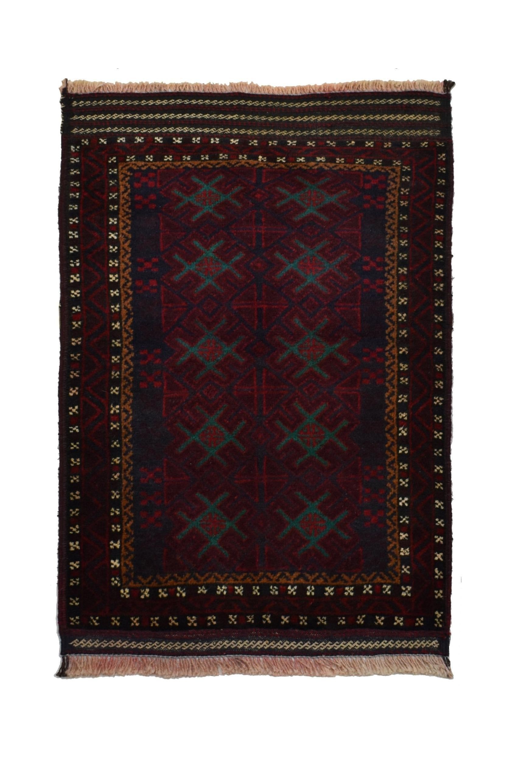 Vintage Afghan Baluch Rug