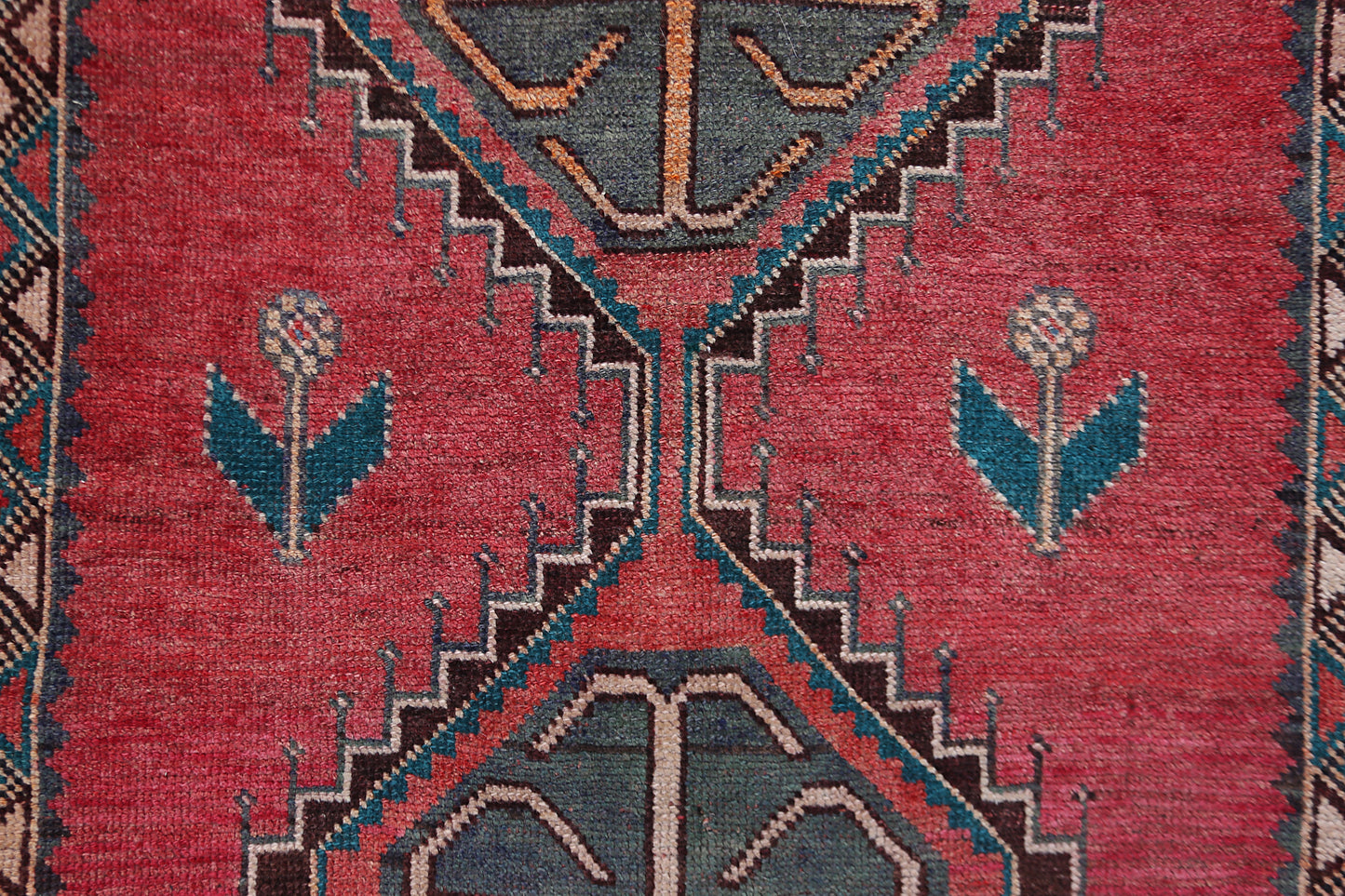 Vintage Caucasian Kazak Rug