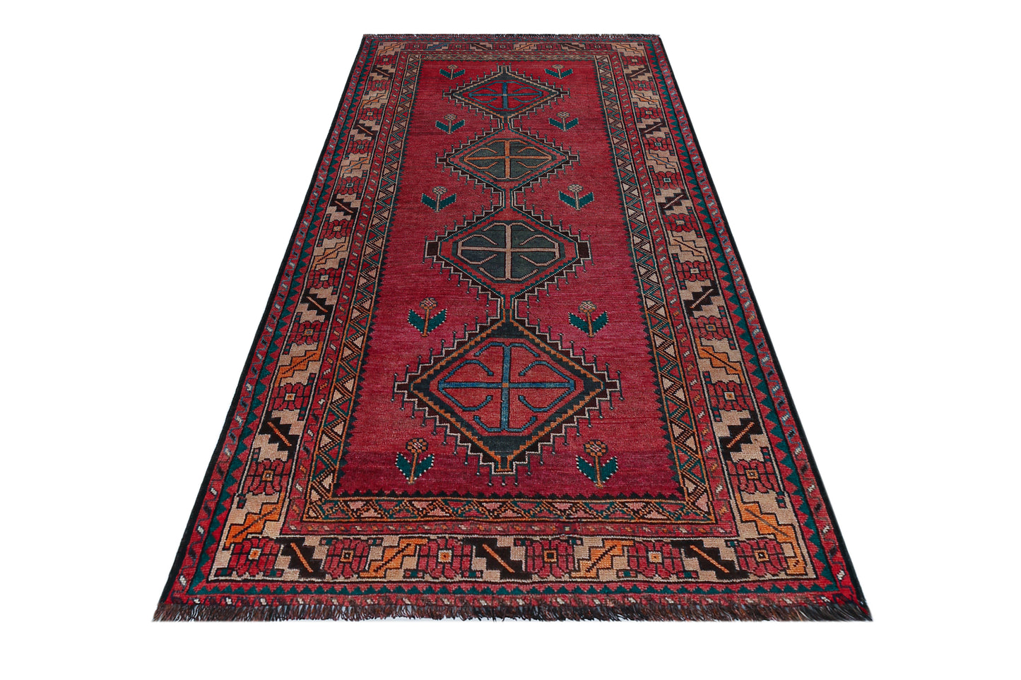 Vintage Caucasian Kazak Rug