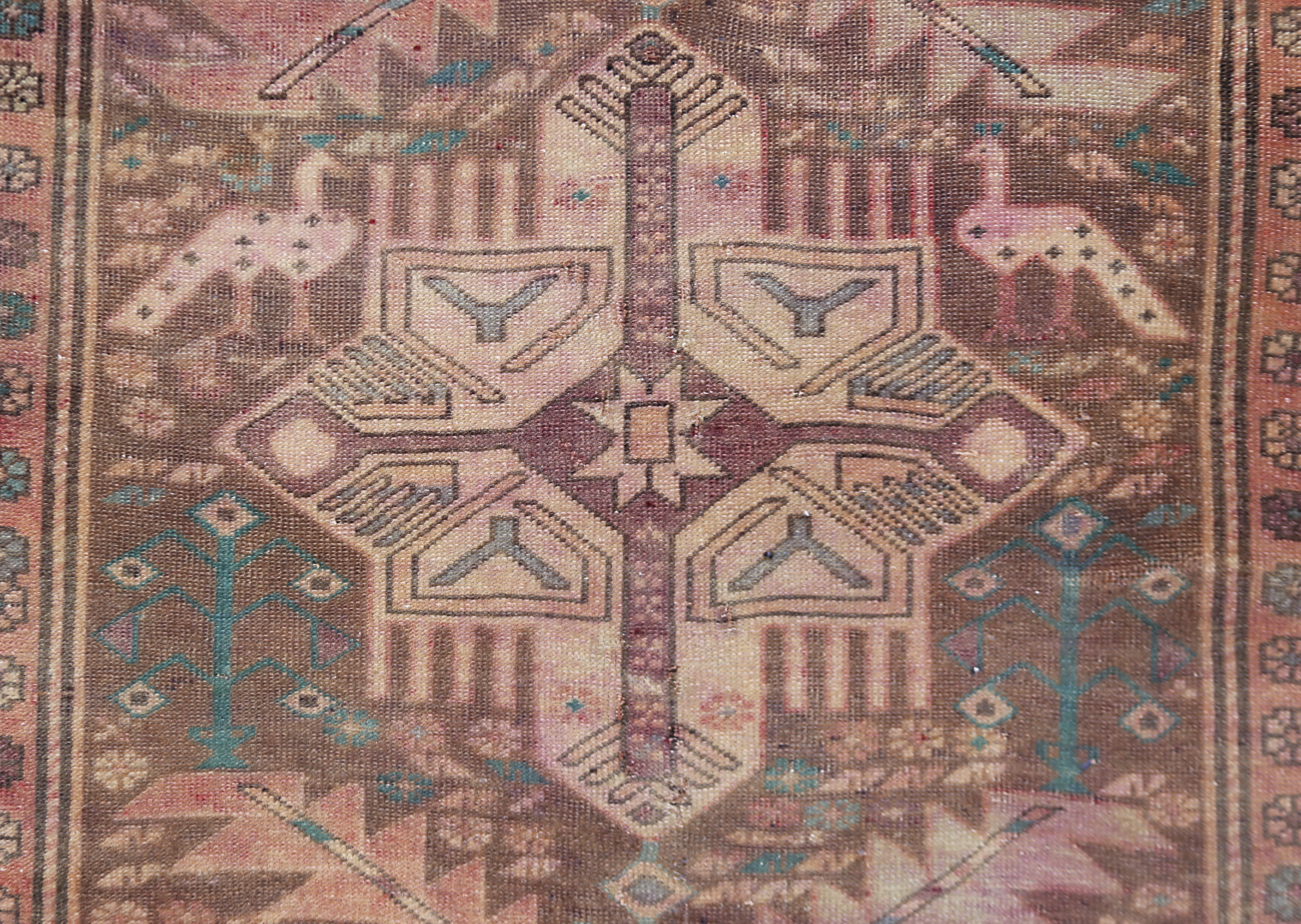 Vintage Caucasian Kazak Runner