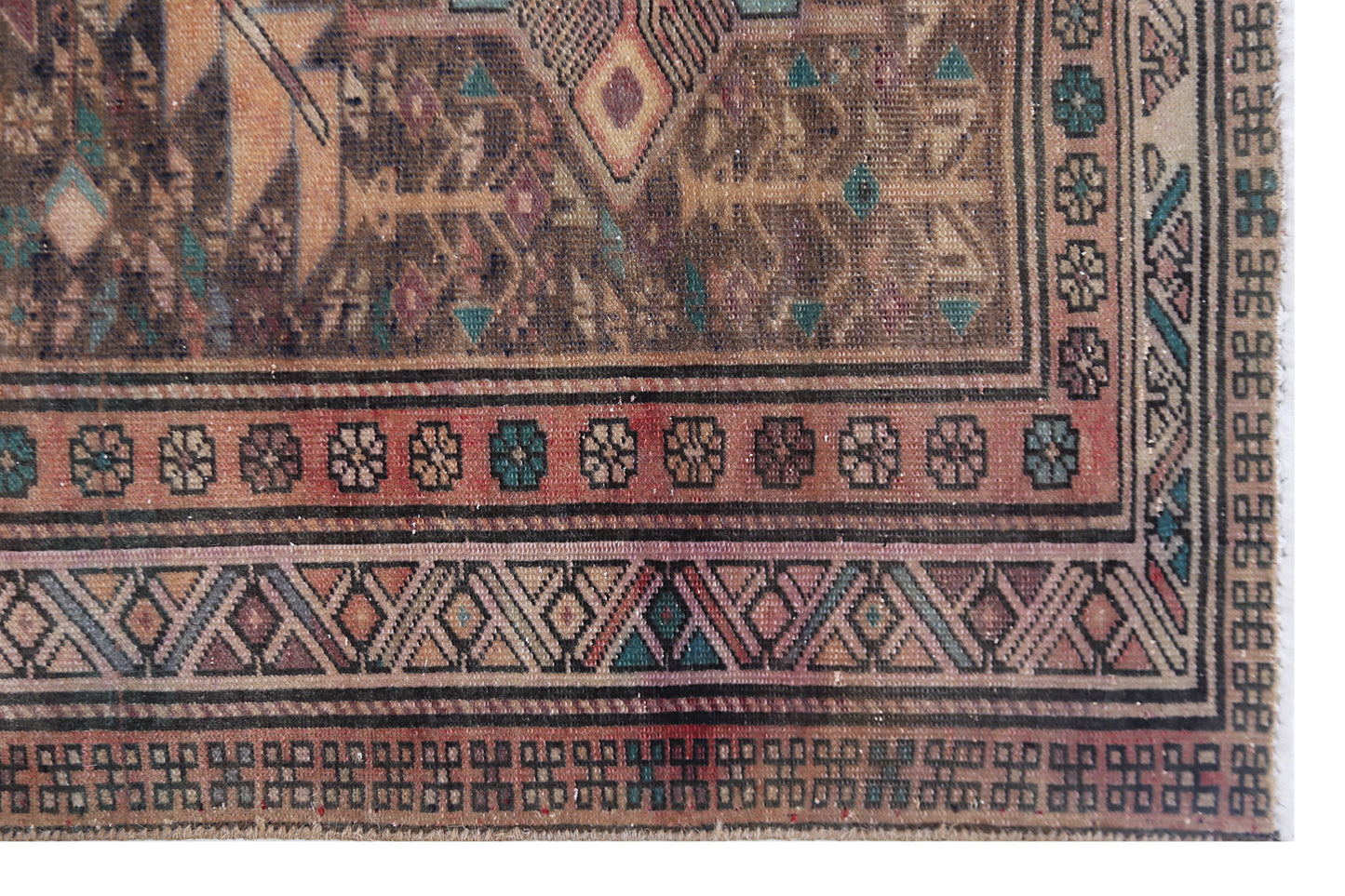 Vintage Caucasian Kazak Runner