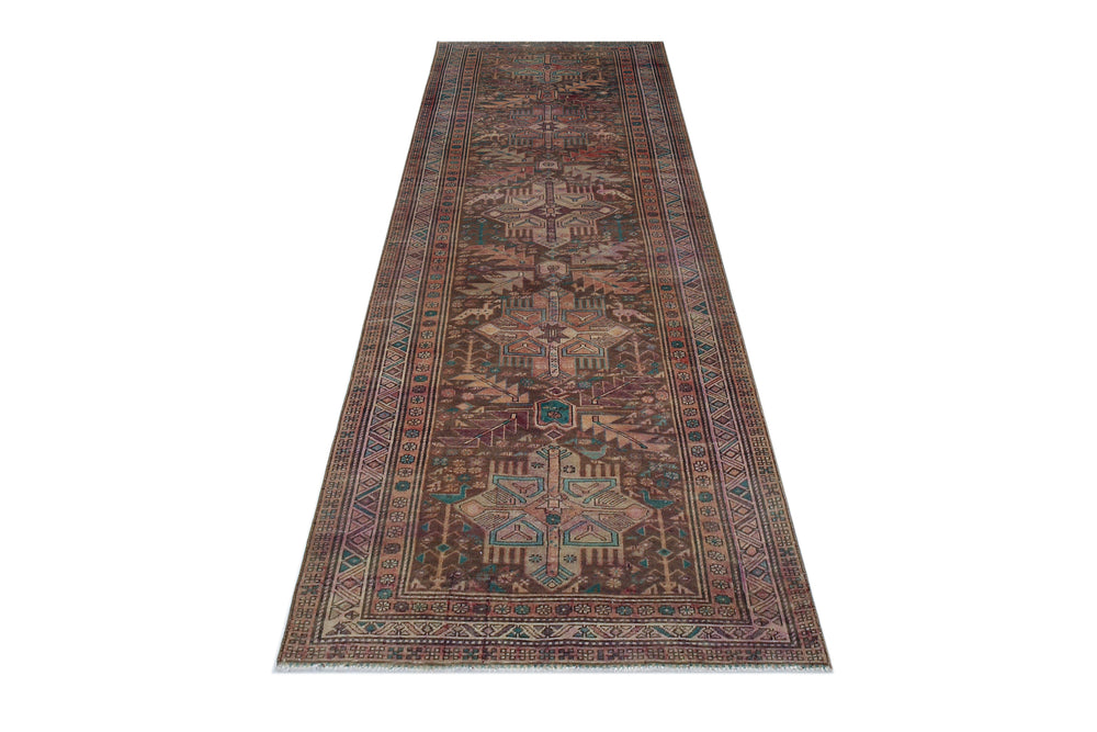 Vintage Caucasian Kazak Runner