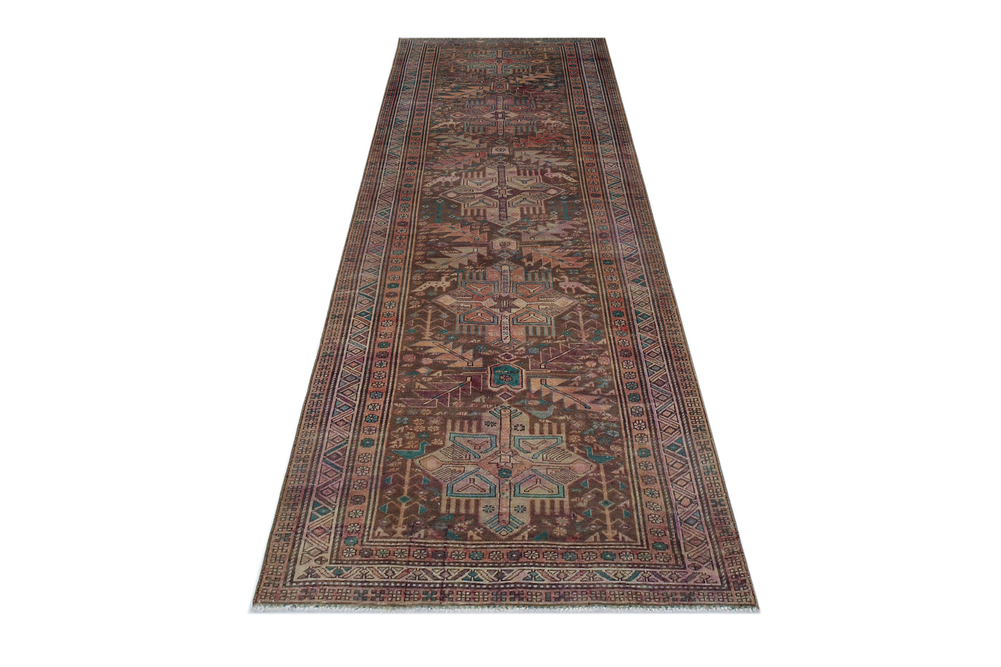 Vintage Caucasian Kazak Runner