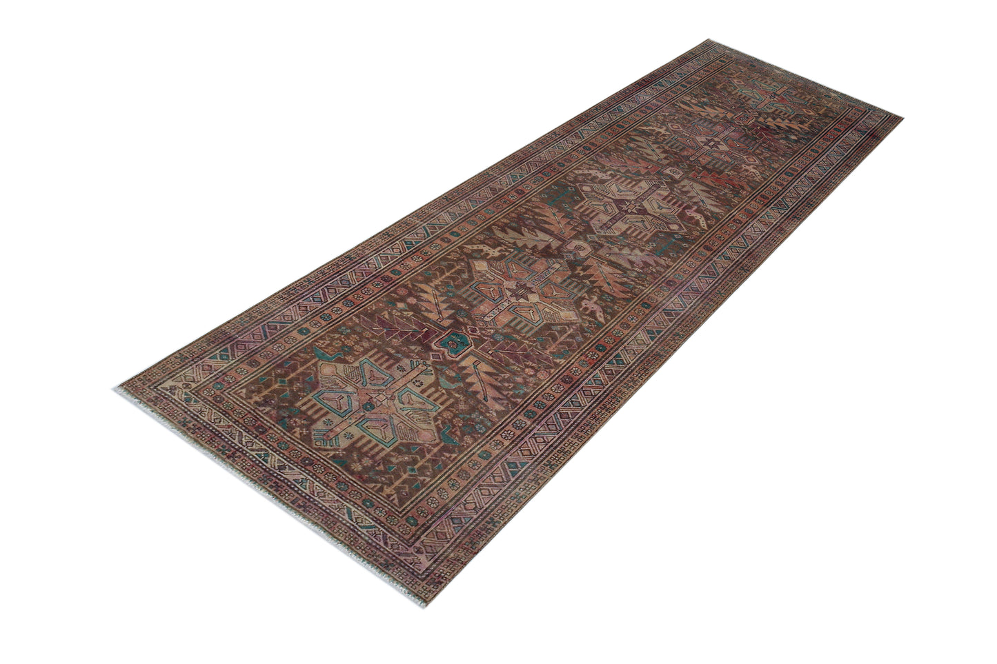 Vintage Caucasian Kazak Runner