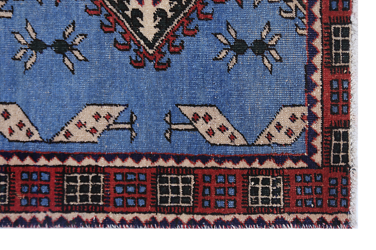 Vintage Caucasian Kazak Runner