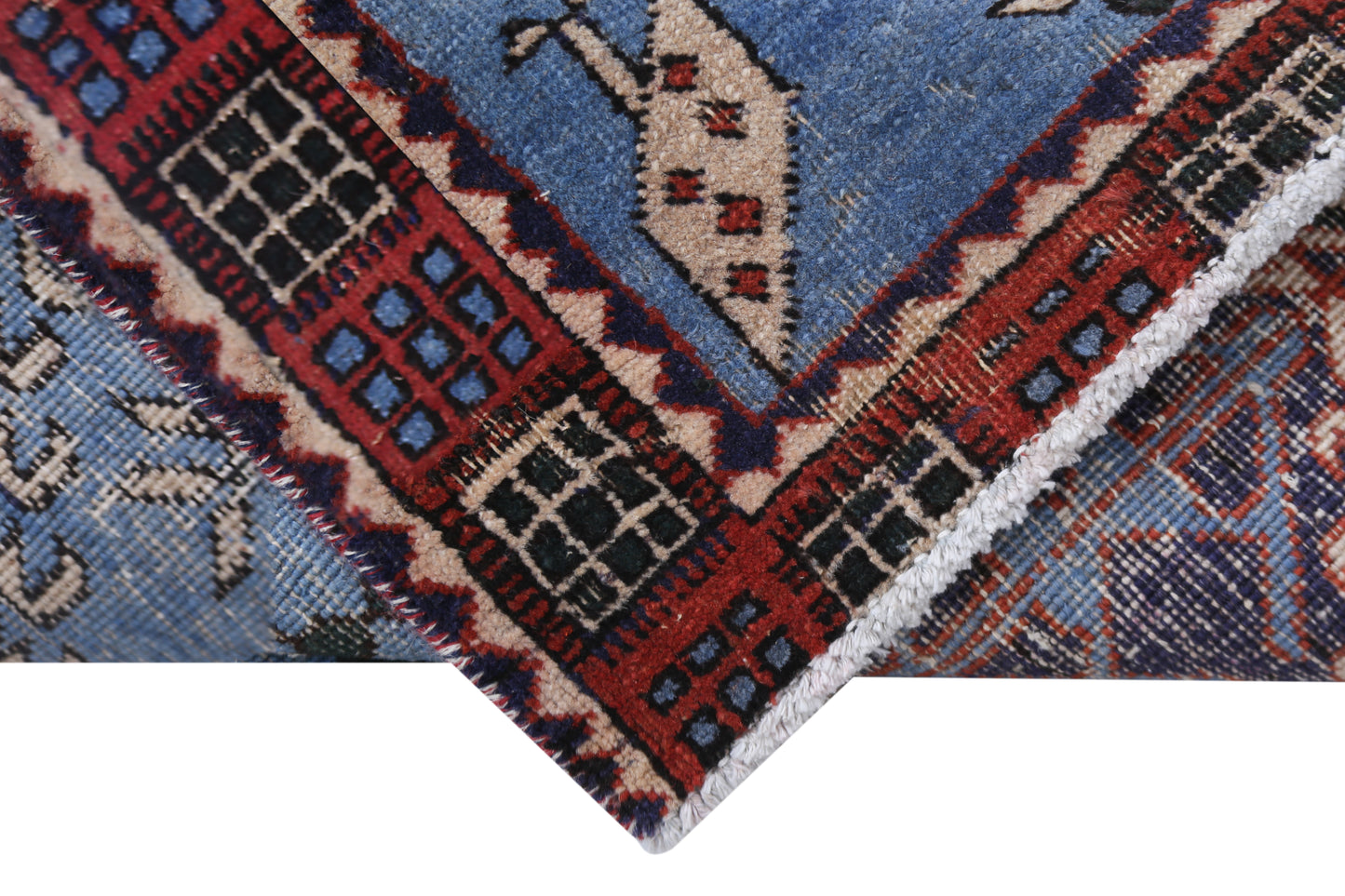 Vintage Caucasian Kazak Runner