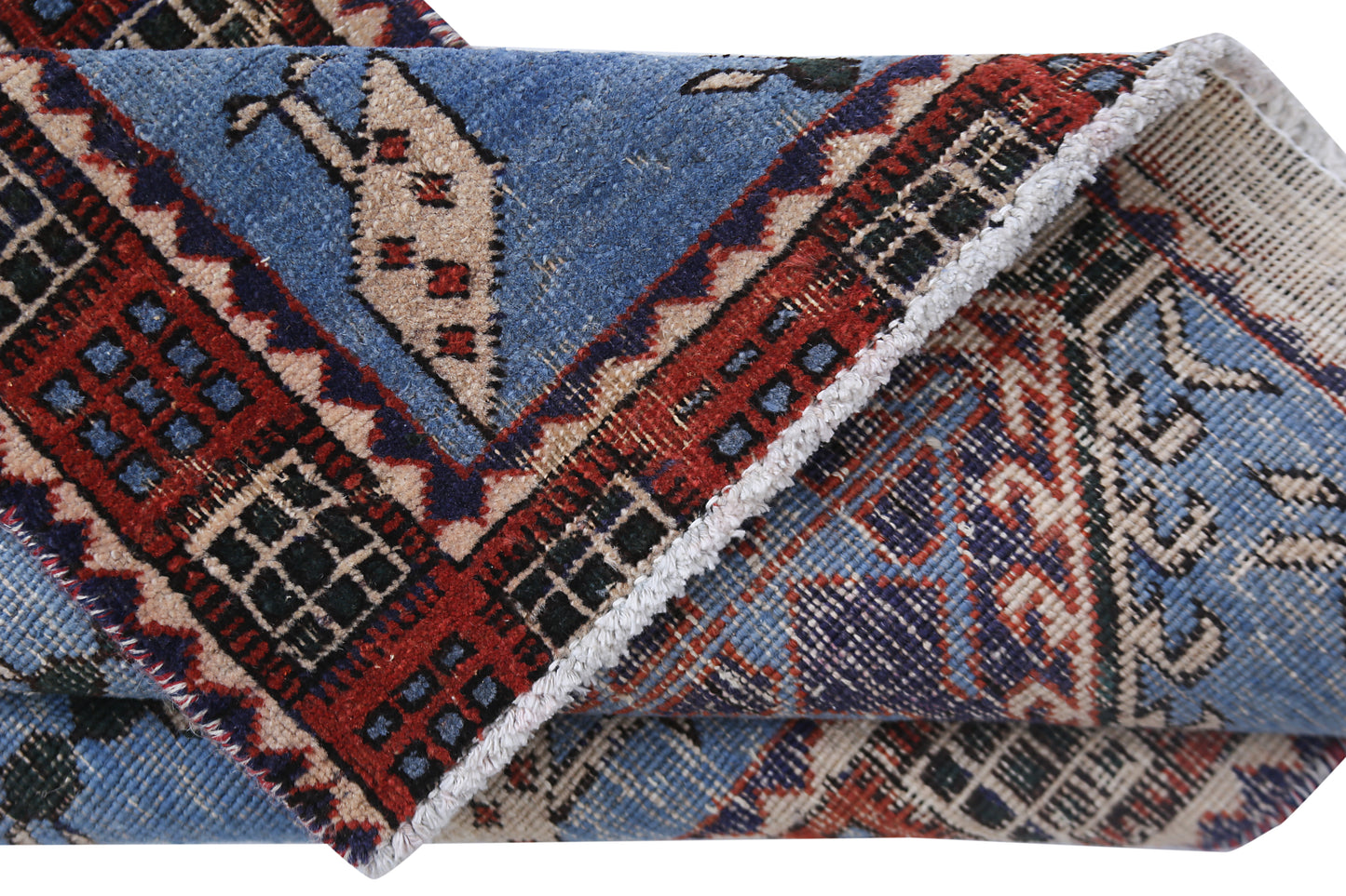 Vintage Caucasian Kazak Runner