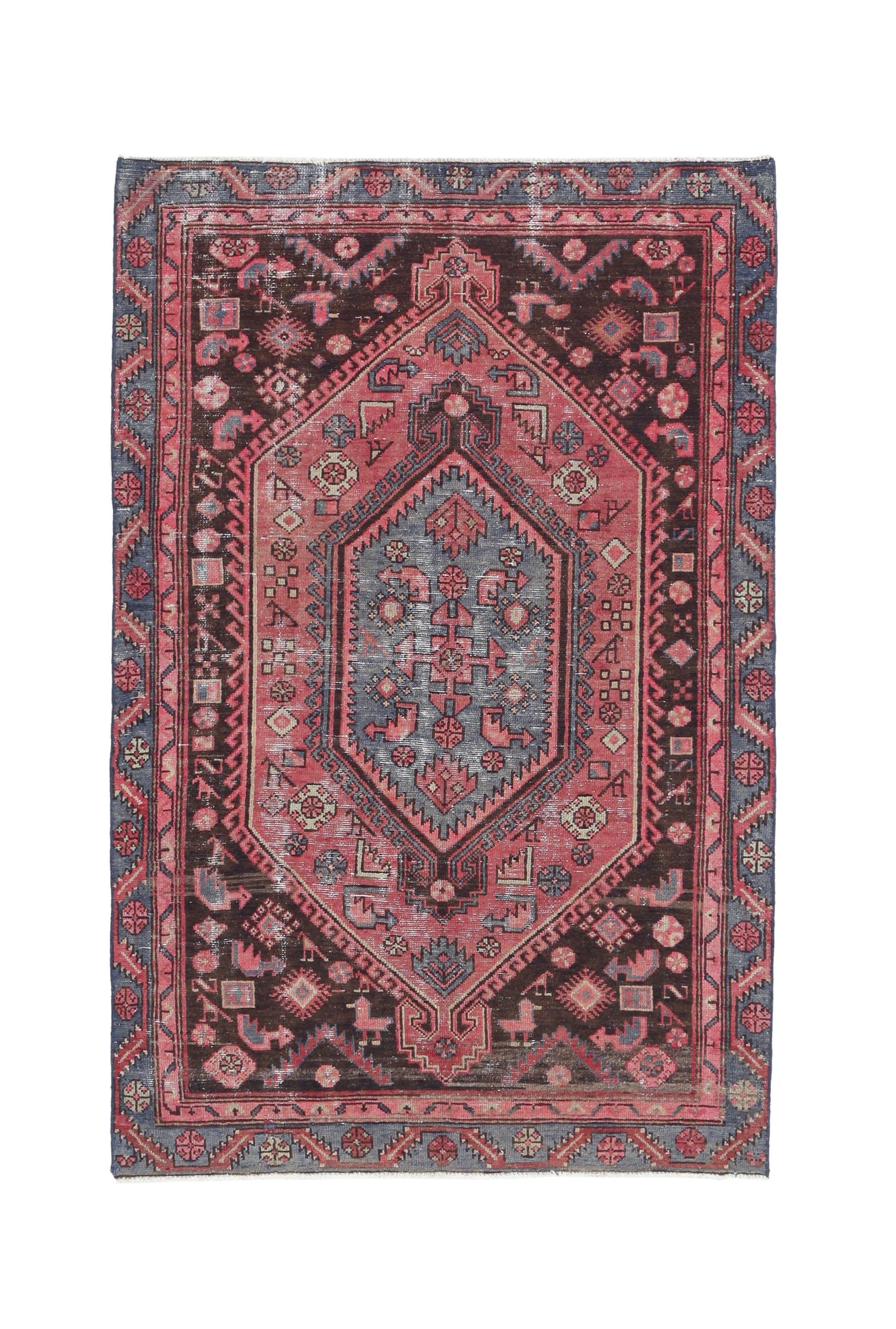 Vintage Persian Hamadan Rug