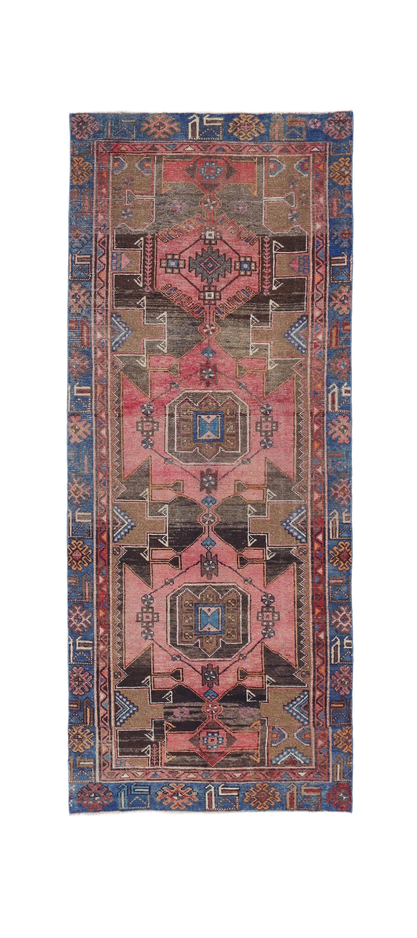Vintage Persian Hamadan Runner