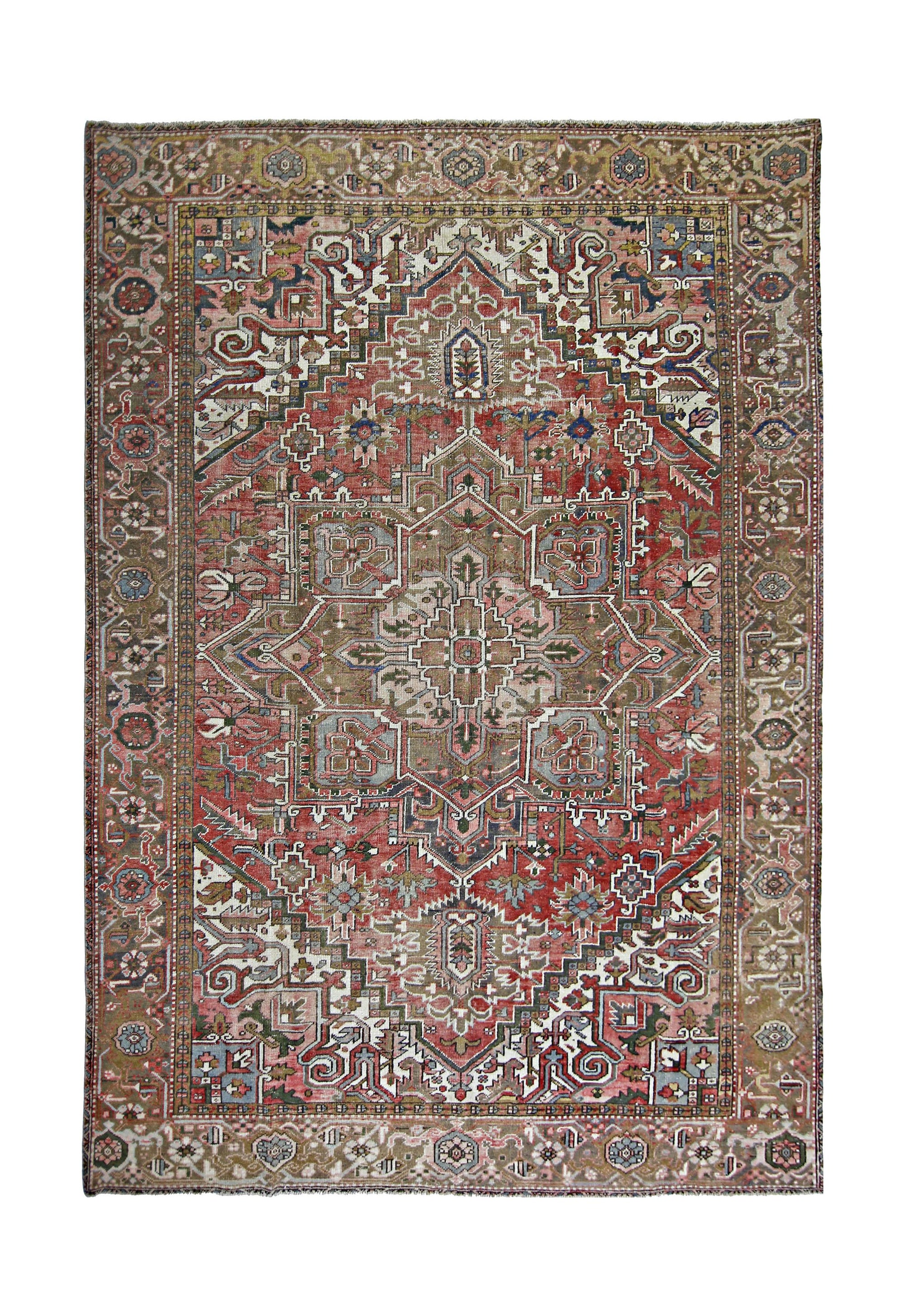 Vintage Persian Heriz Rug