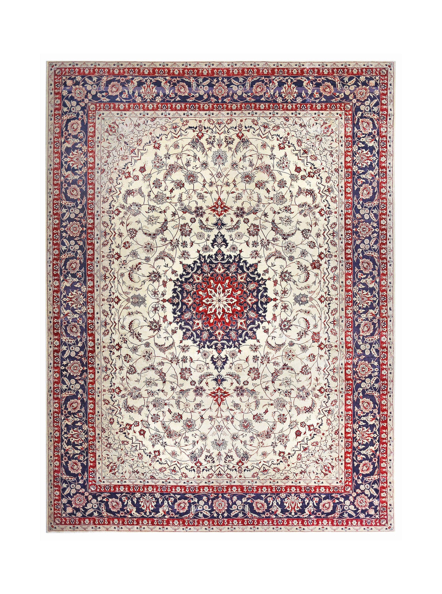 Vintage Persian Isfahan Rug