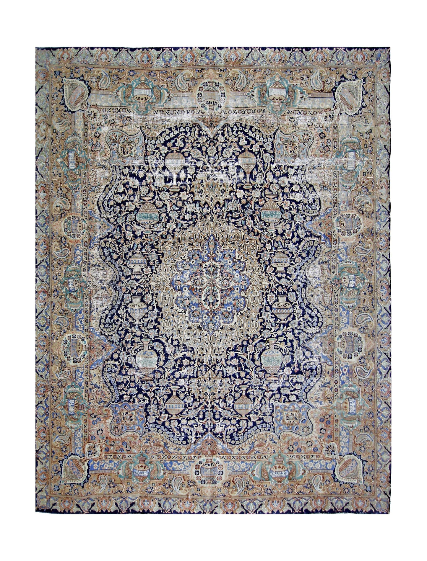 Vintage Persian Kashmar Rug