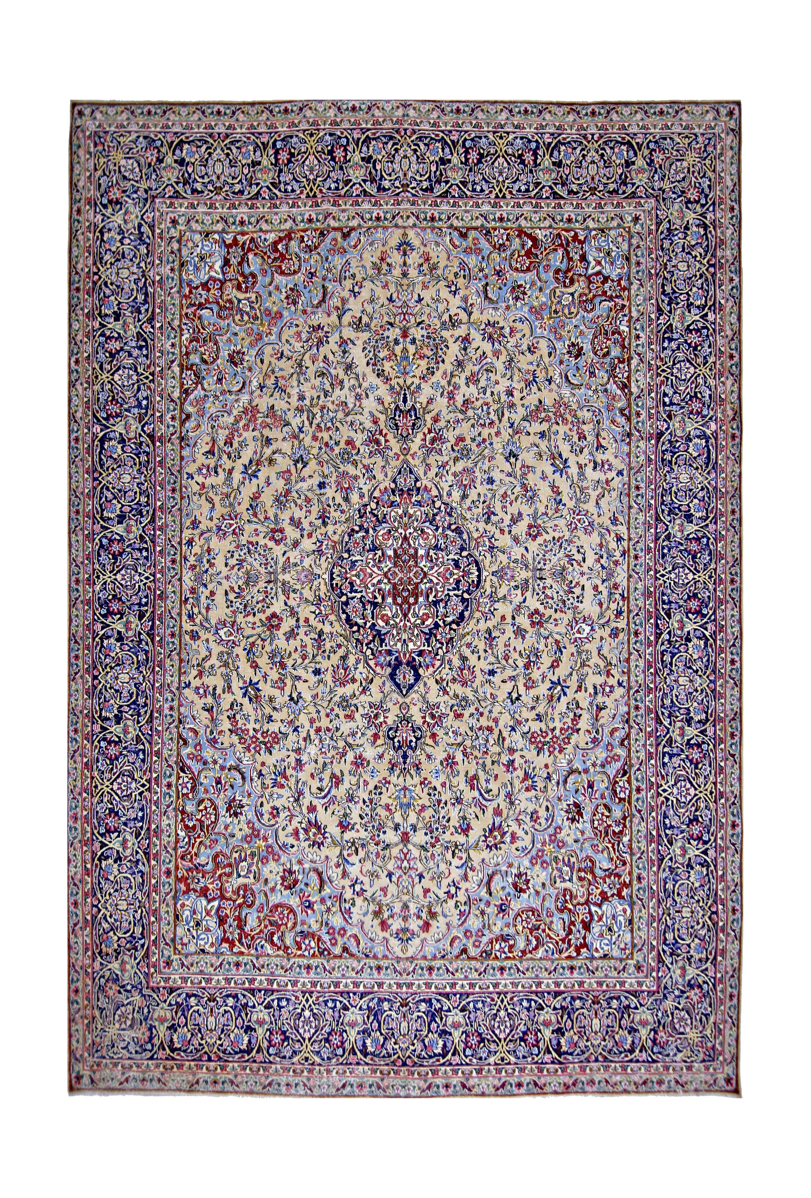 Vintage Persian Kerman Rug