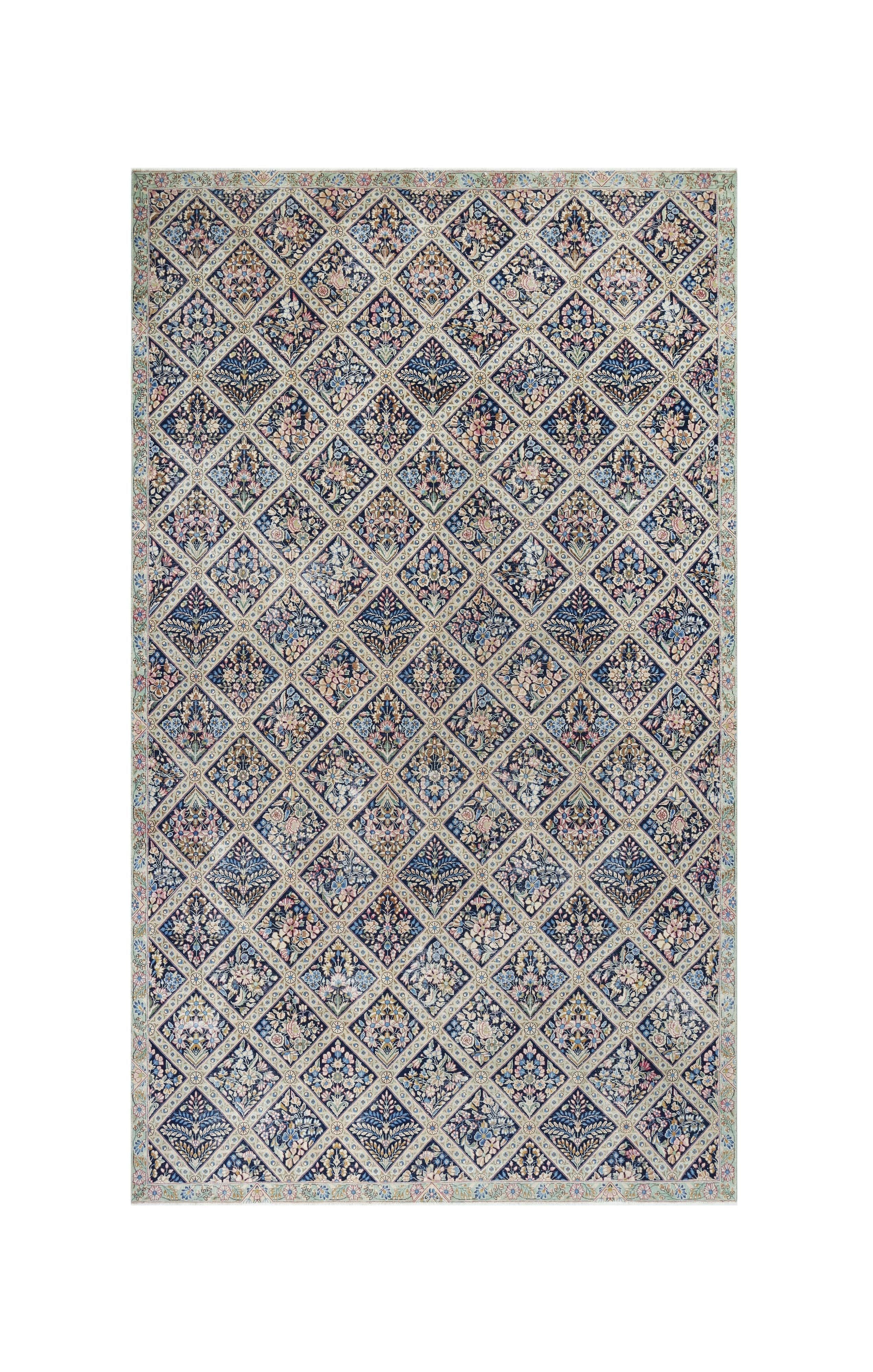 Vintage Persian Kerman Rug