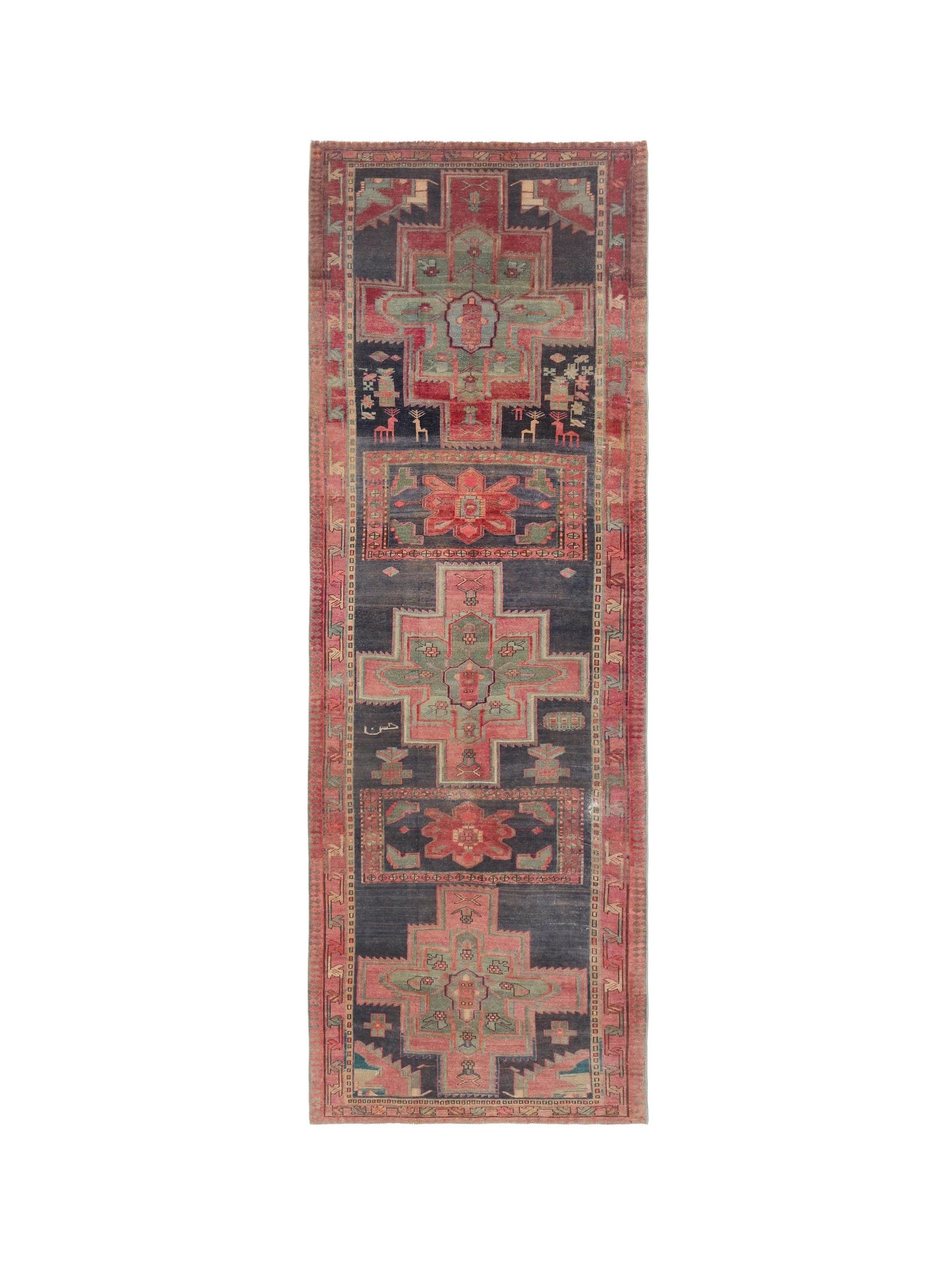 Vintage Persian Meshkin Runner