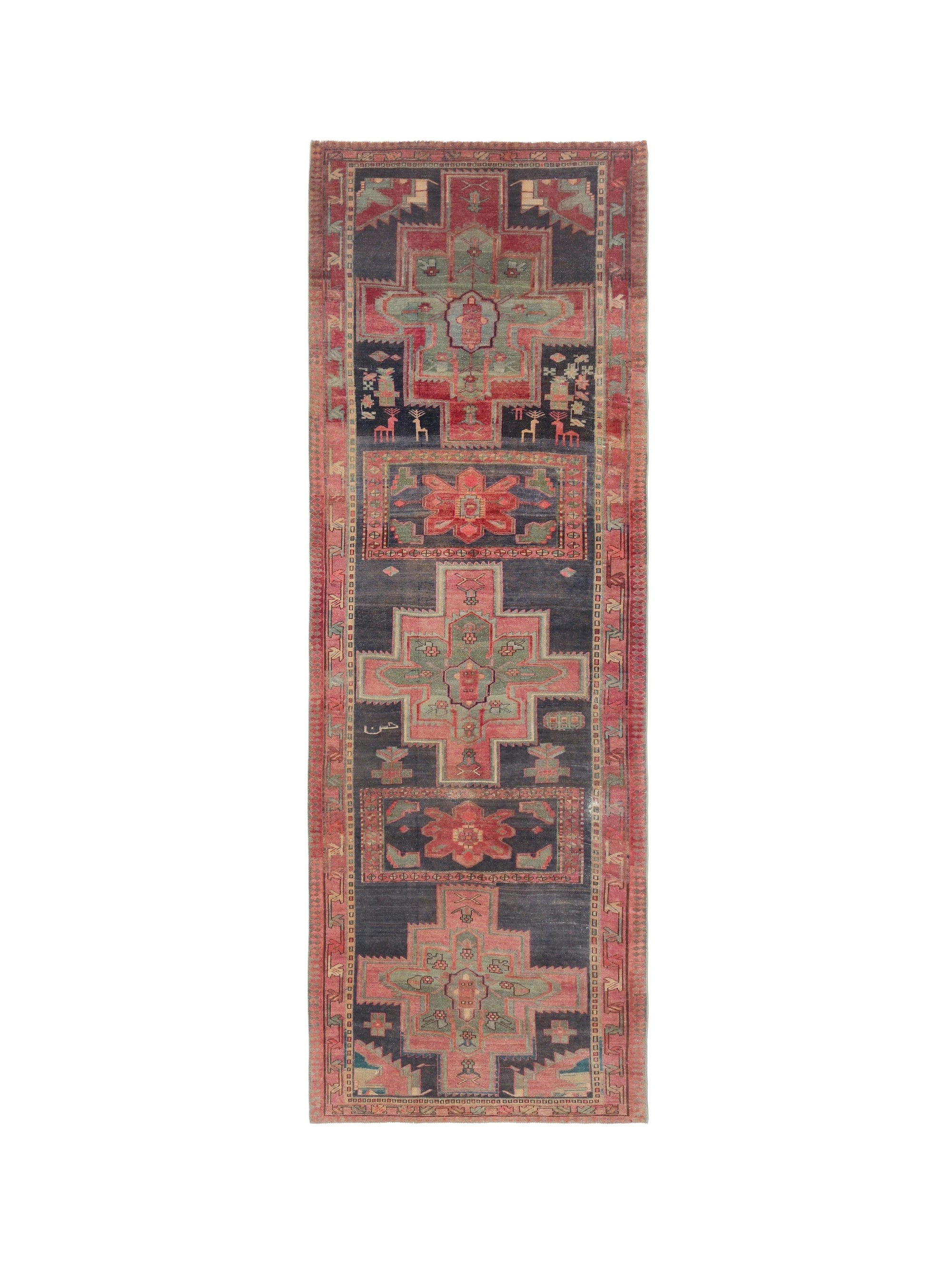 Vintage Persian Meshkin Runner