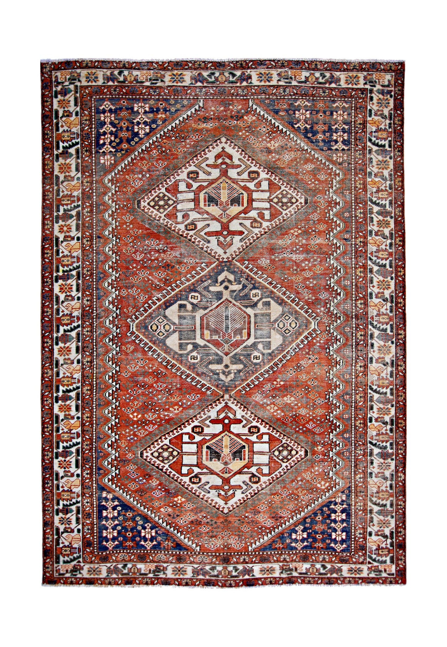 Vintage Persian Qashqai Rug