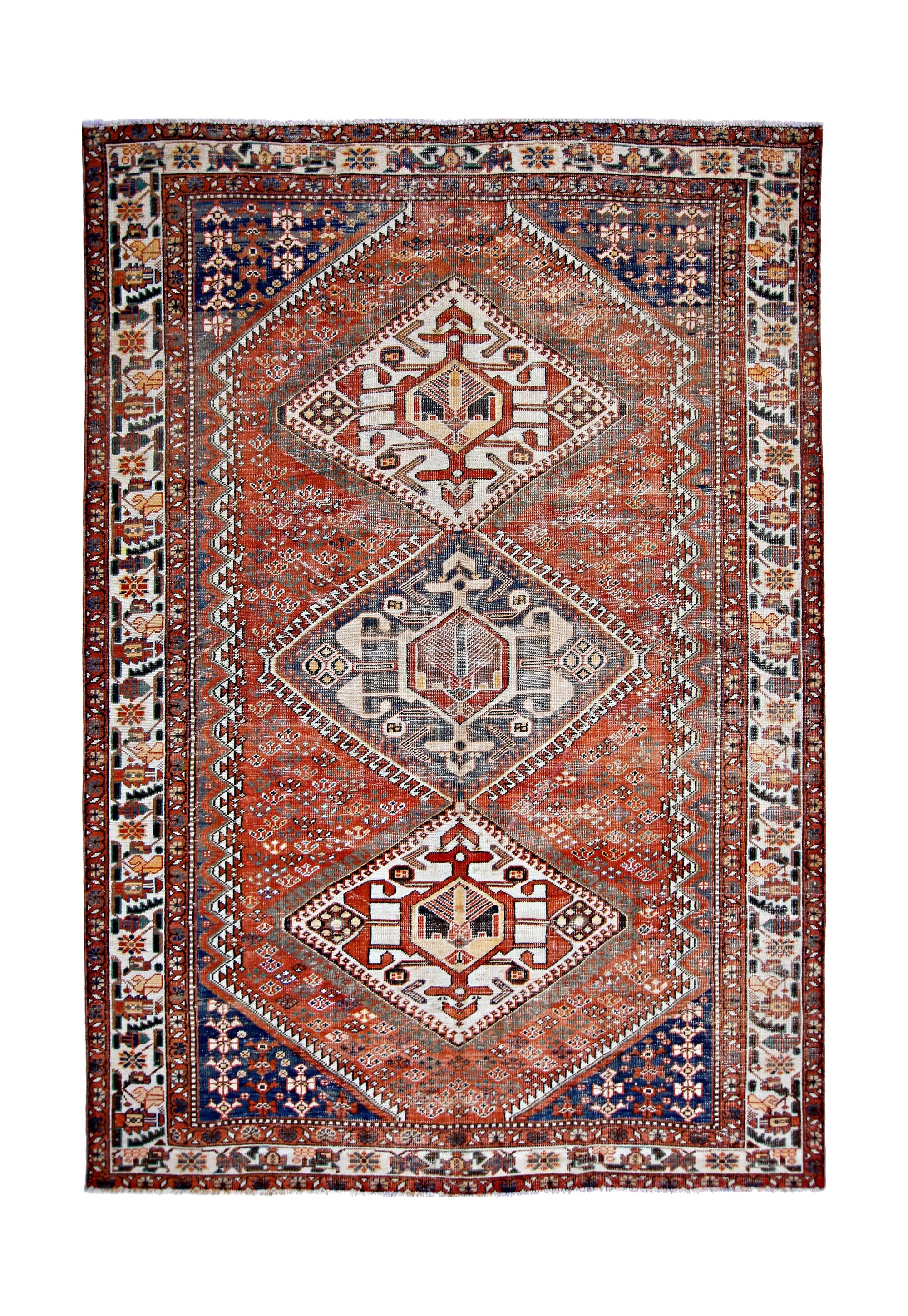 Vintage Persian Qashqai Rug