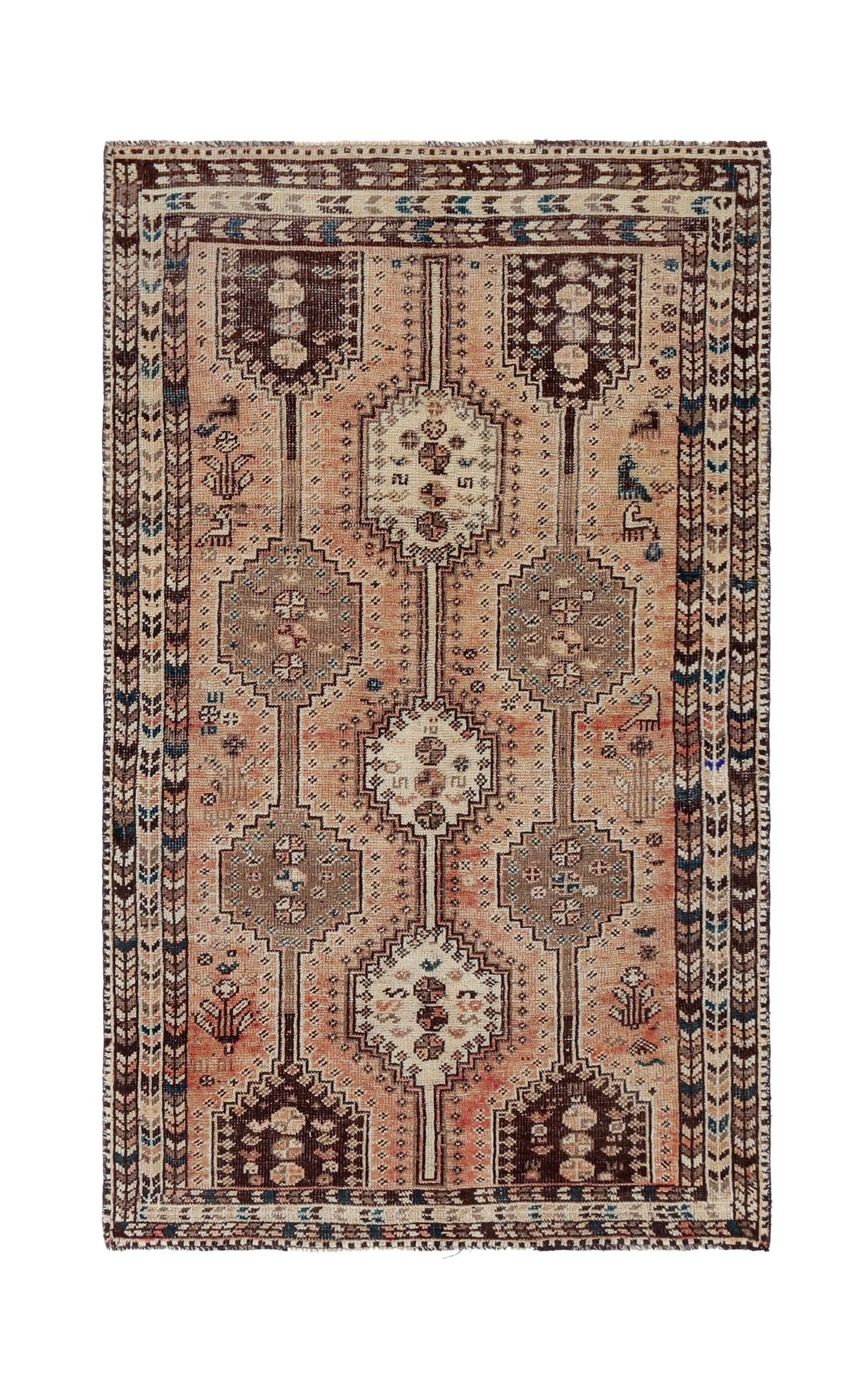 Vintage Persian Shiraz Rug