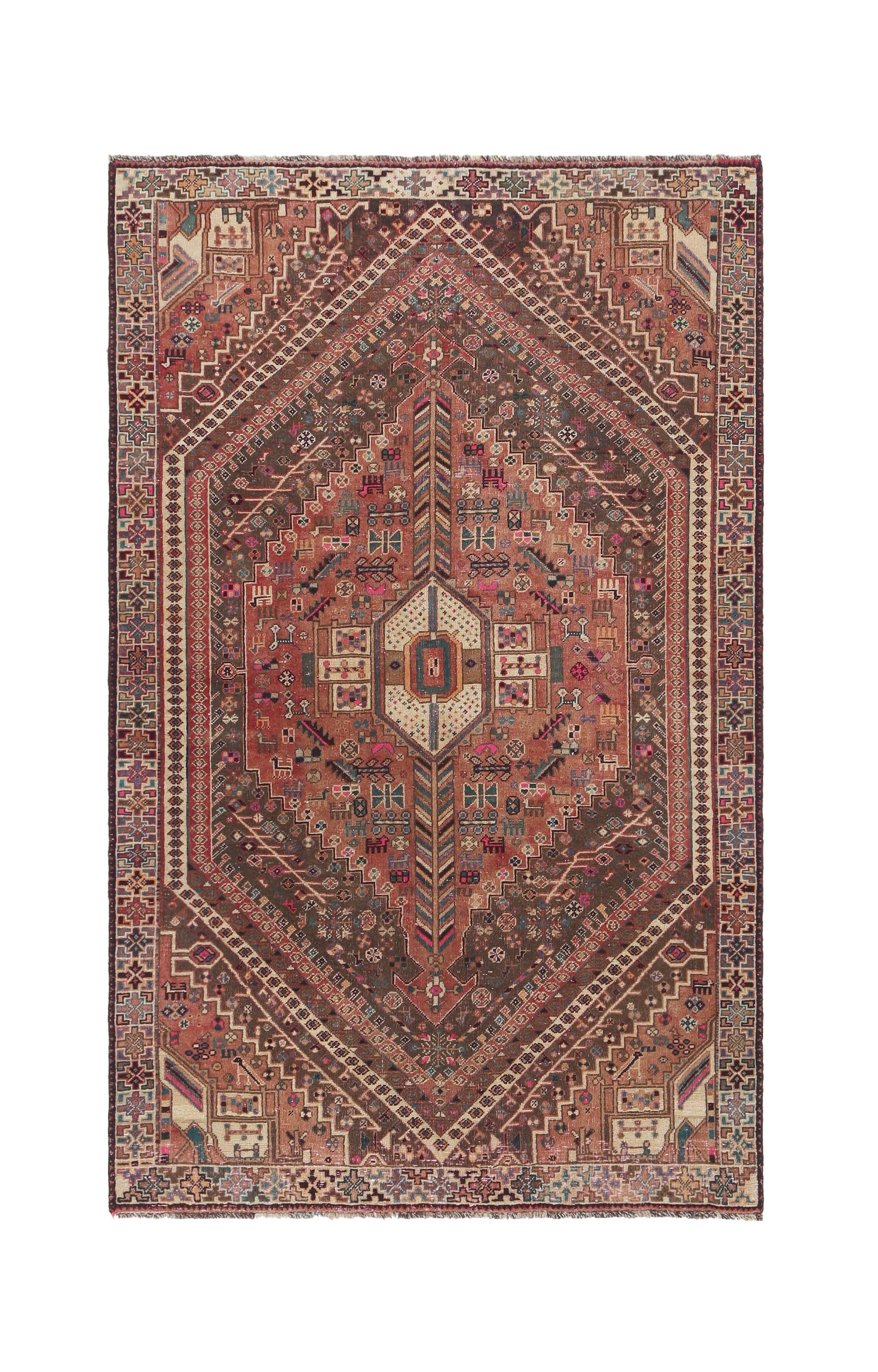 Vintage Persian Shiraz Rug