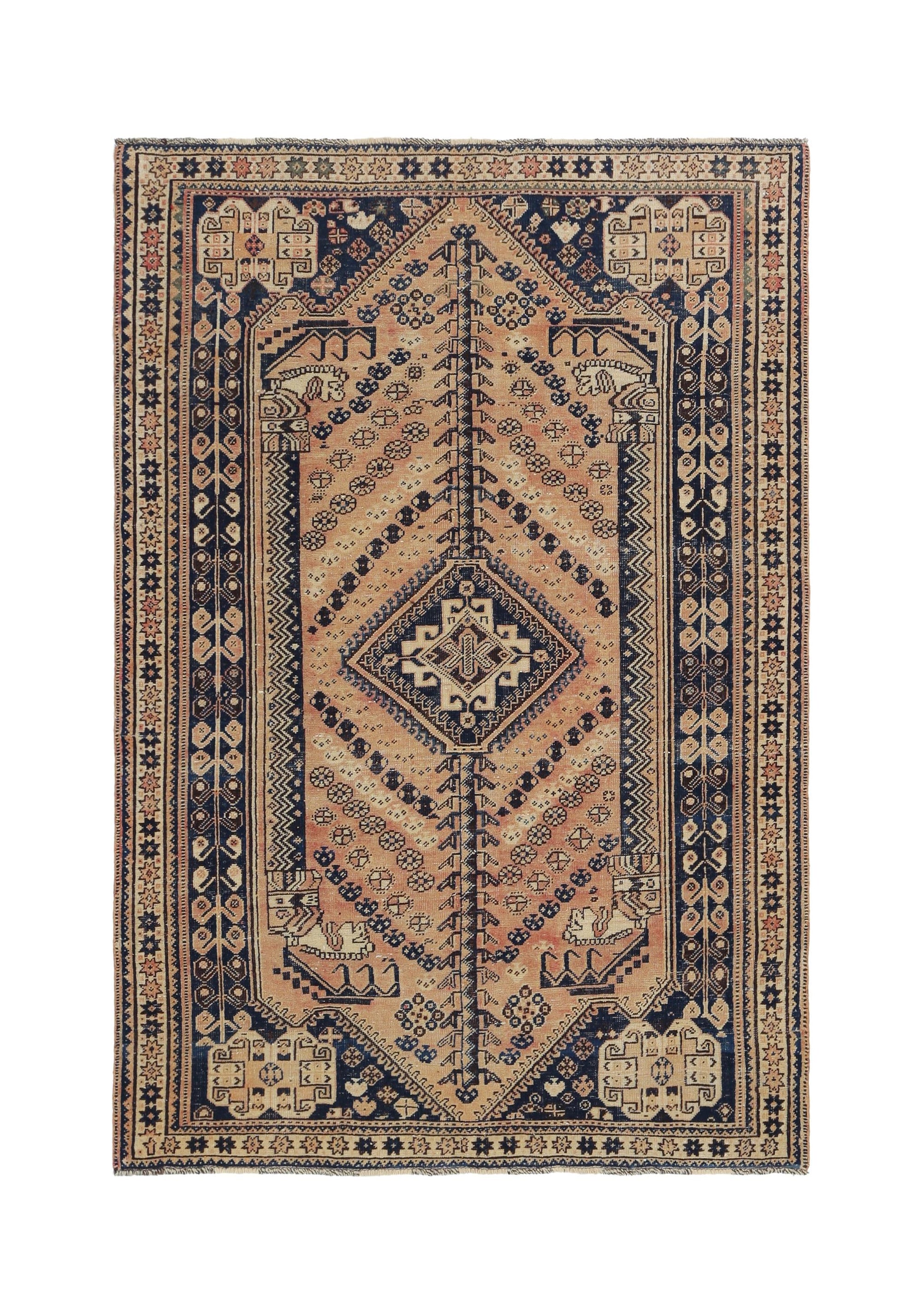 Vintage Persian Shiraz Rug