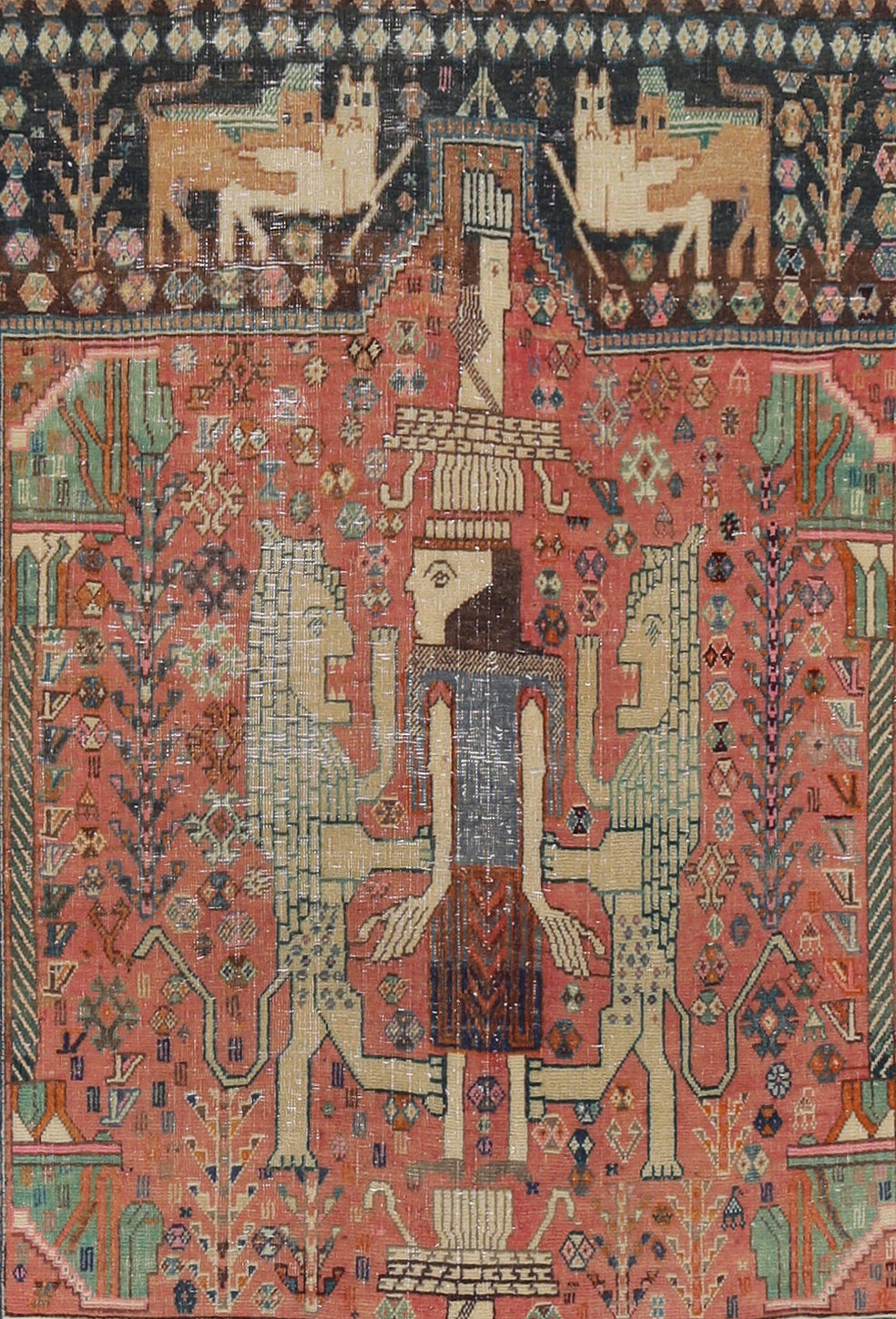 Vintage Persian Shiraz Rug