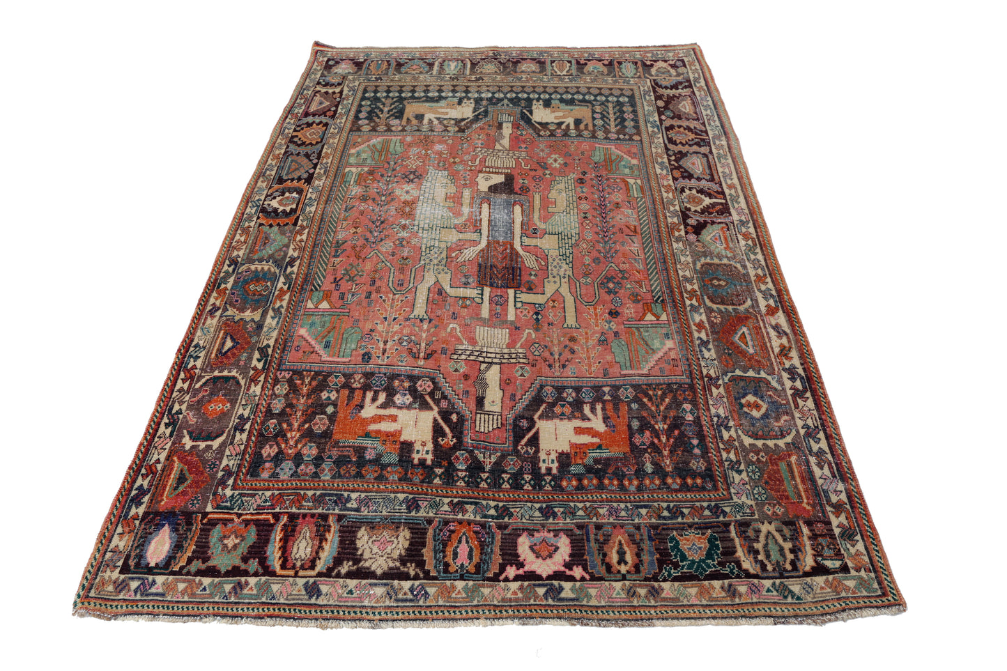 Vintage Persian Shiraz Rug