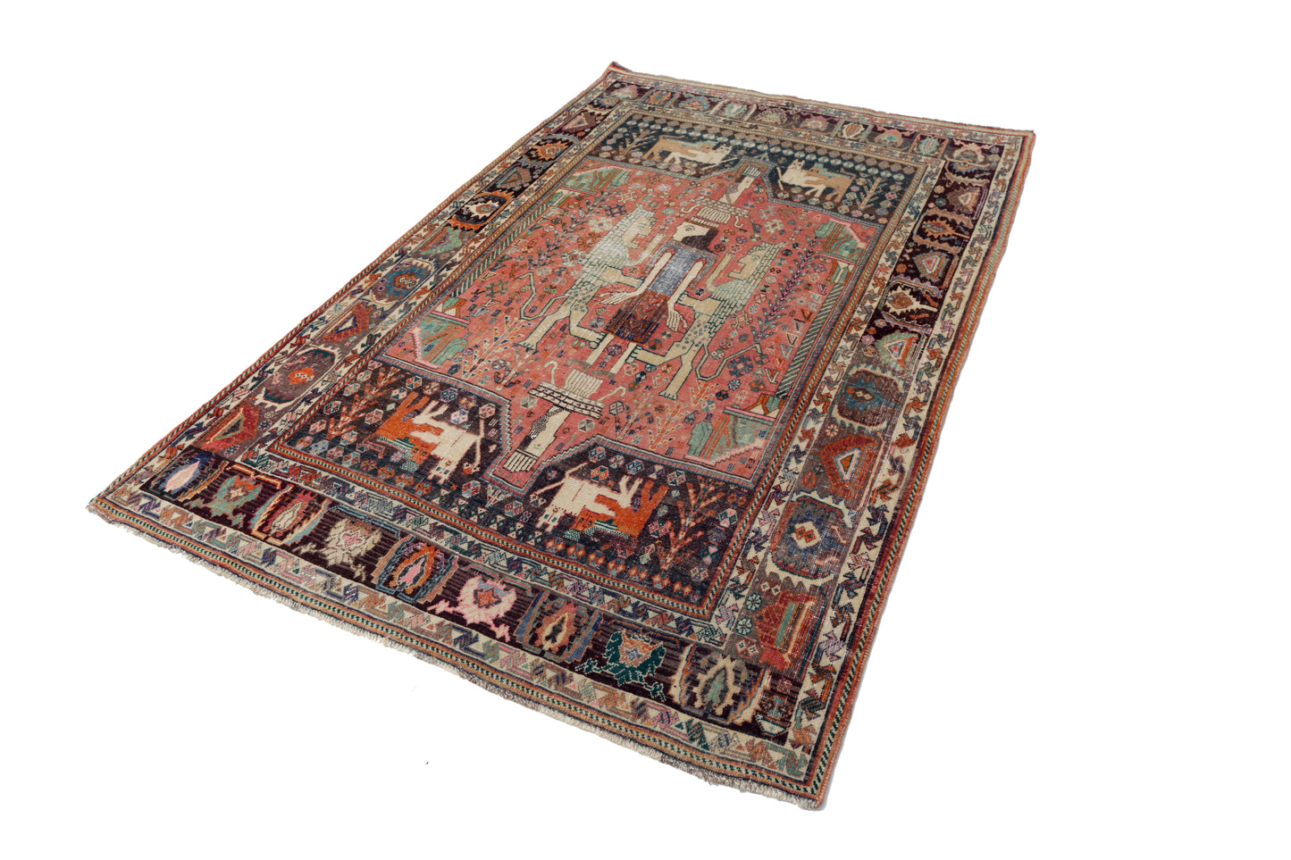 Vintage Persian Shiraz Rug