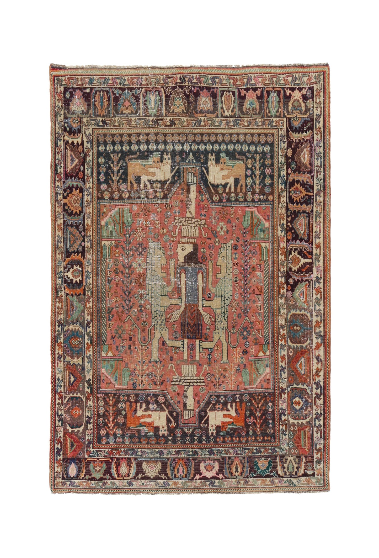 Vintage Persian Shiraz Rug