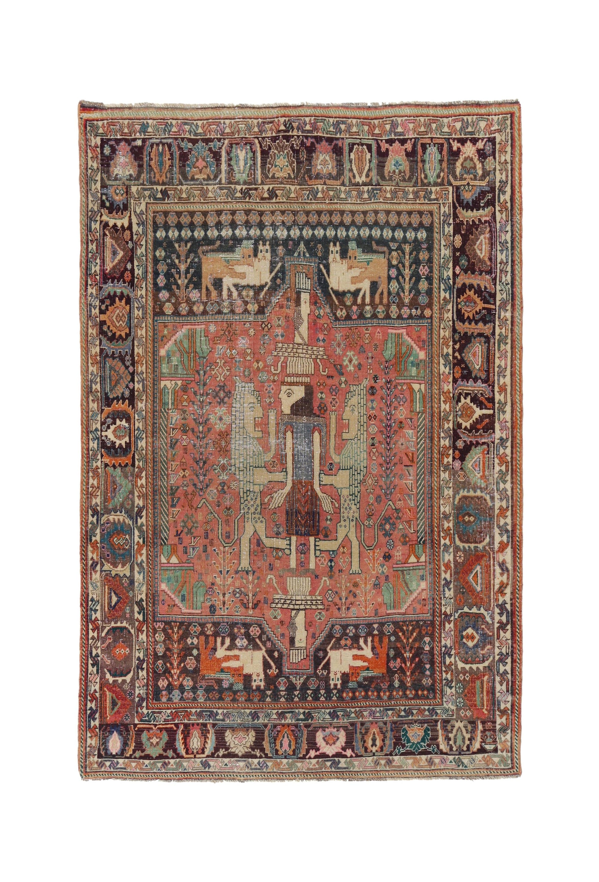 Vintage Persian Shiraz Rug