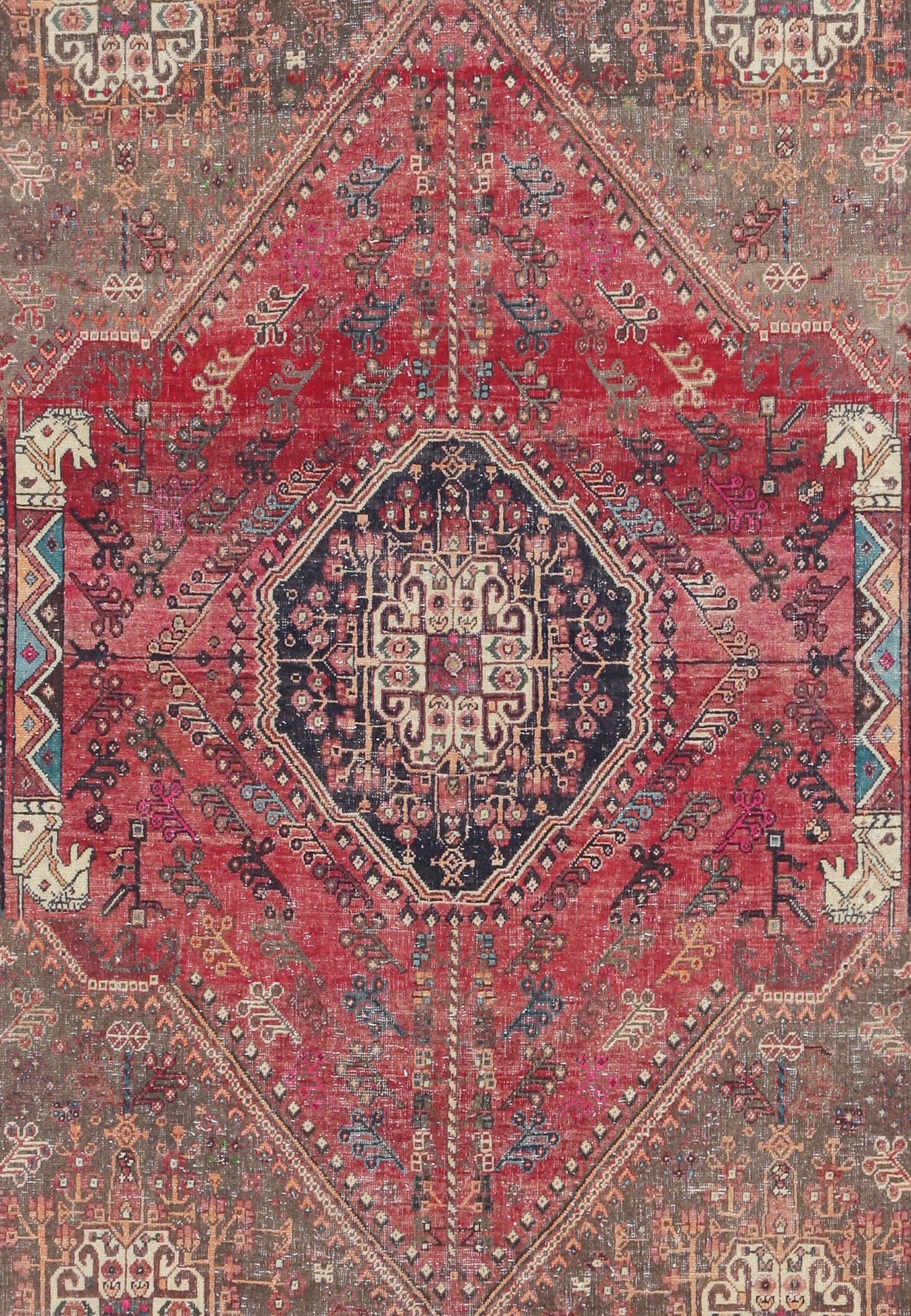 Vintage Persian Shiraz Rug