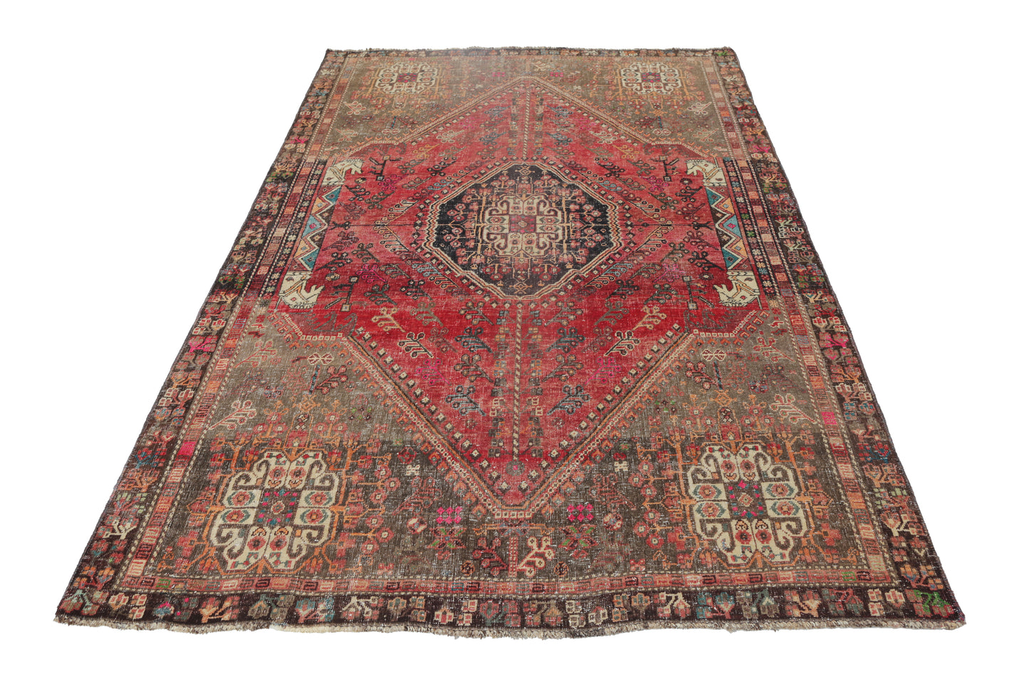 Vintage Persian Shiraz Rug