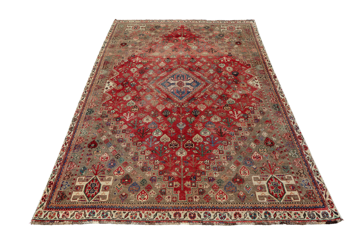 Vintage Persian Shiraz Rug