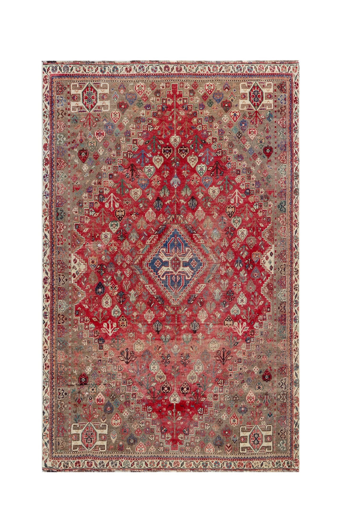 Vintage Persian Shiraz Rug