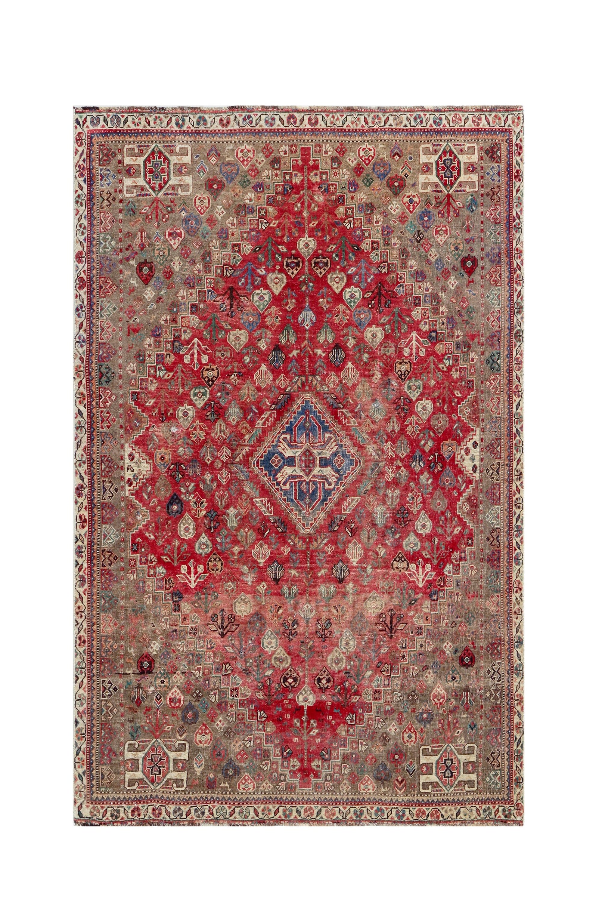 Vintage Persian Shiraz Rug