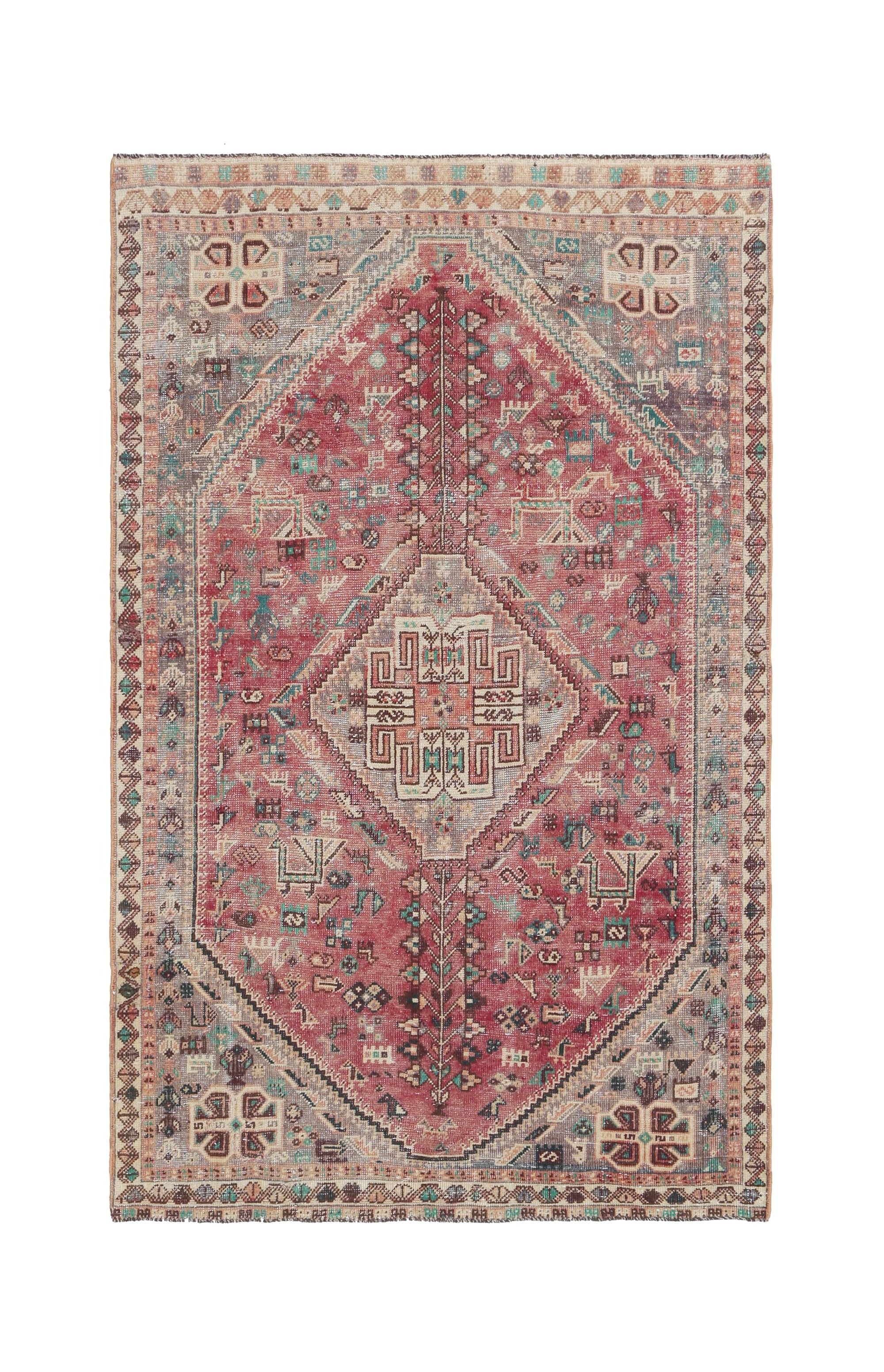 Vintage Persian Shiraz Rug