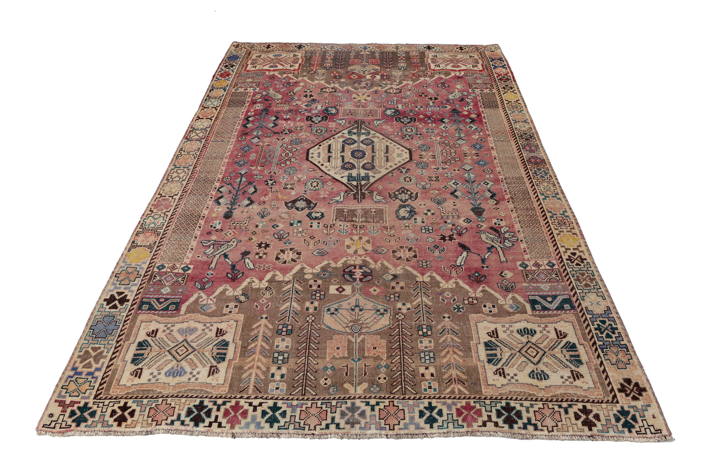 Vintage Persian Shiraz Rug