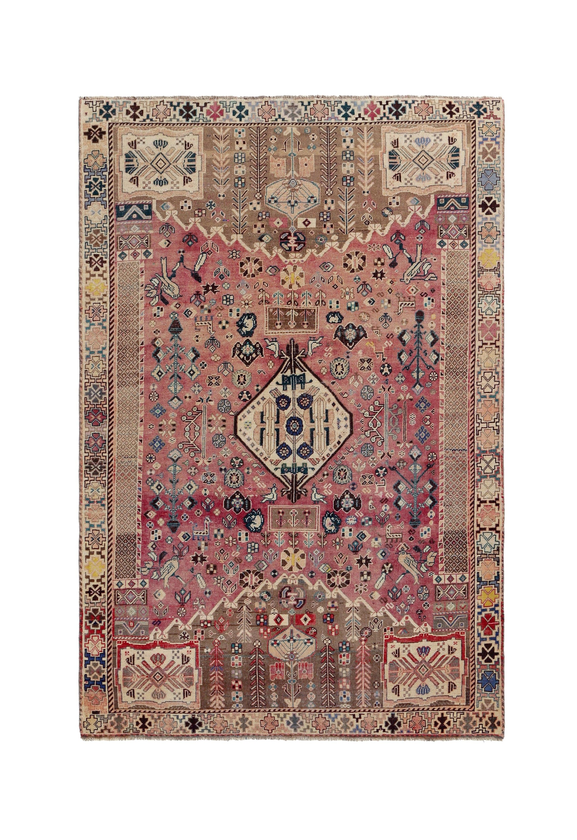 Vintage Persian Shiraz Rug