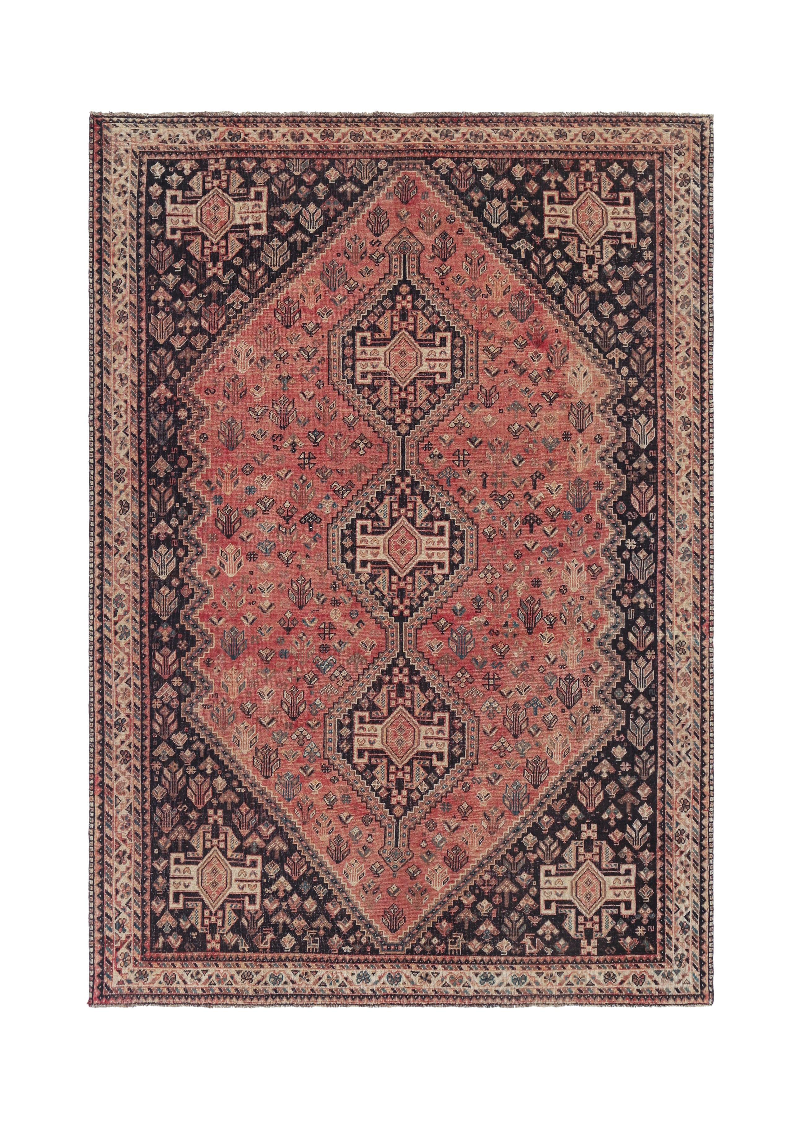 Vintage Persian Shiraz Rug
