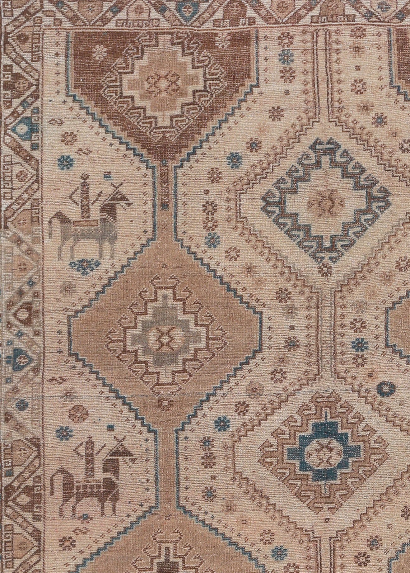Vintage Persian Shiraz Rug