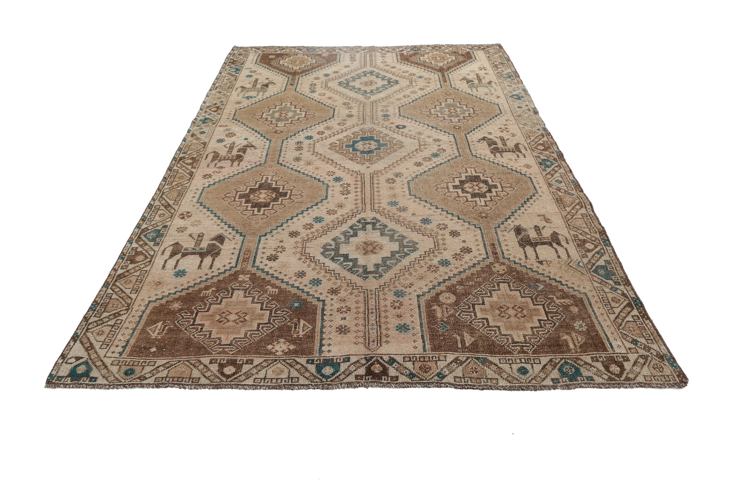 Vintage Persian Shiraz Rug