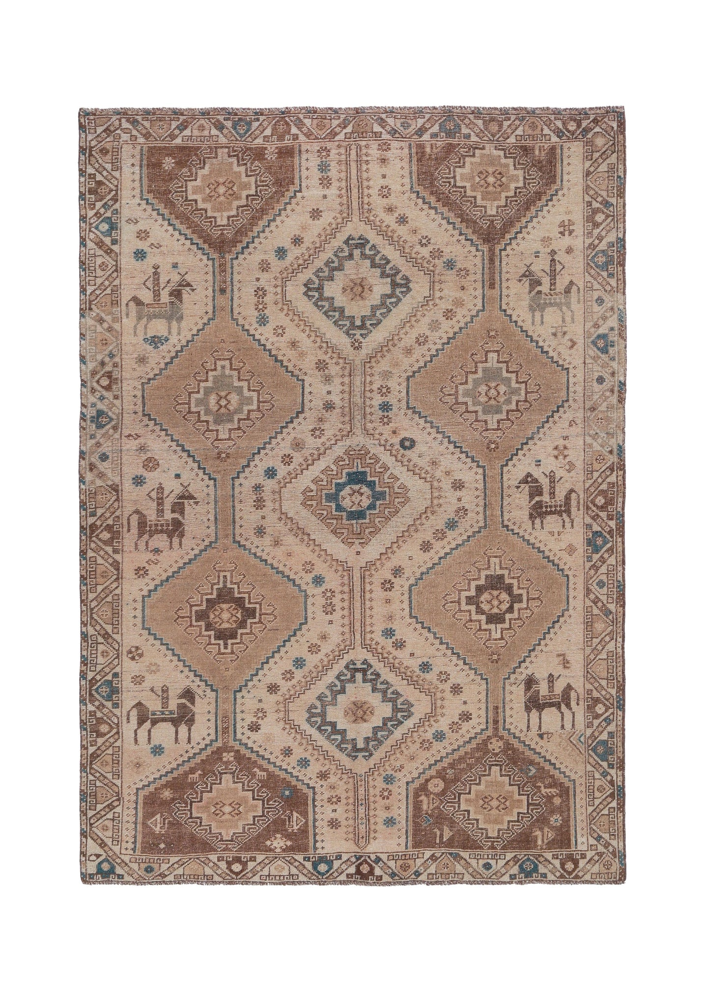 Vintage Persian Shiraz Rug