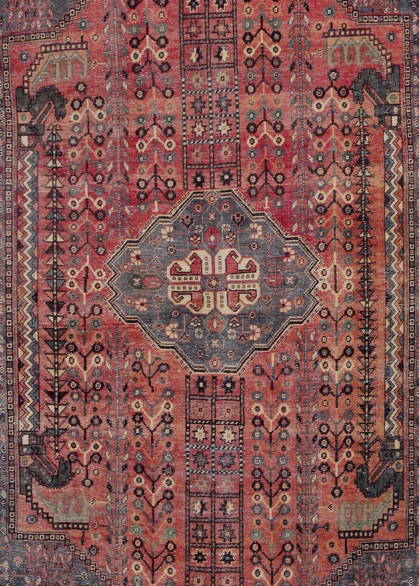 Vintage Persian Shiraz Rug